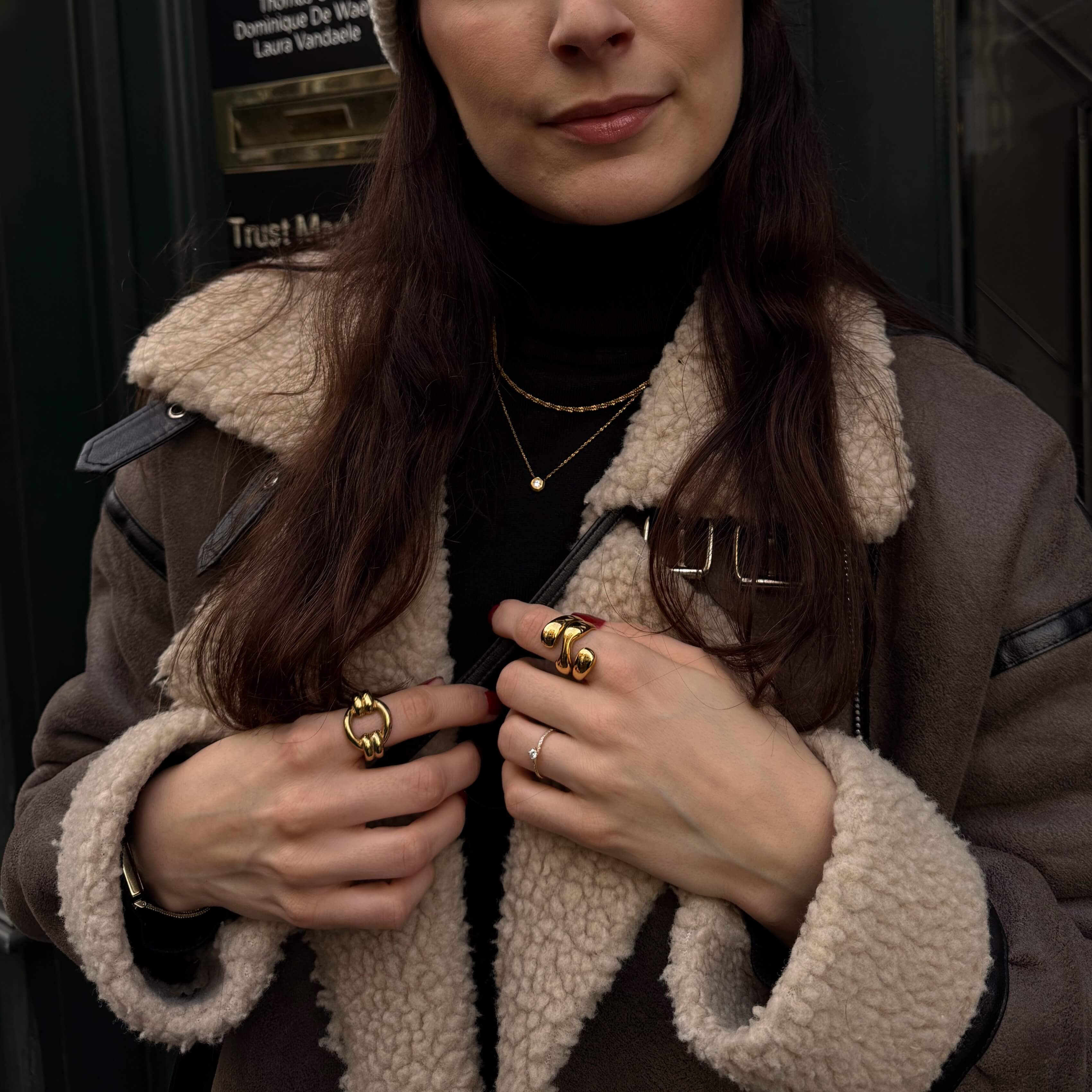 Double Loop Gold Ring