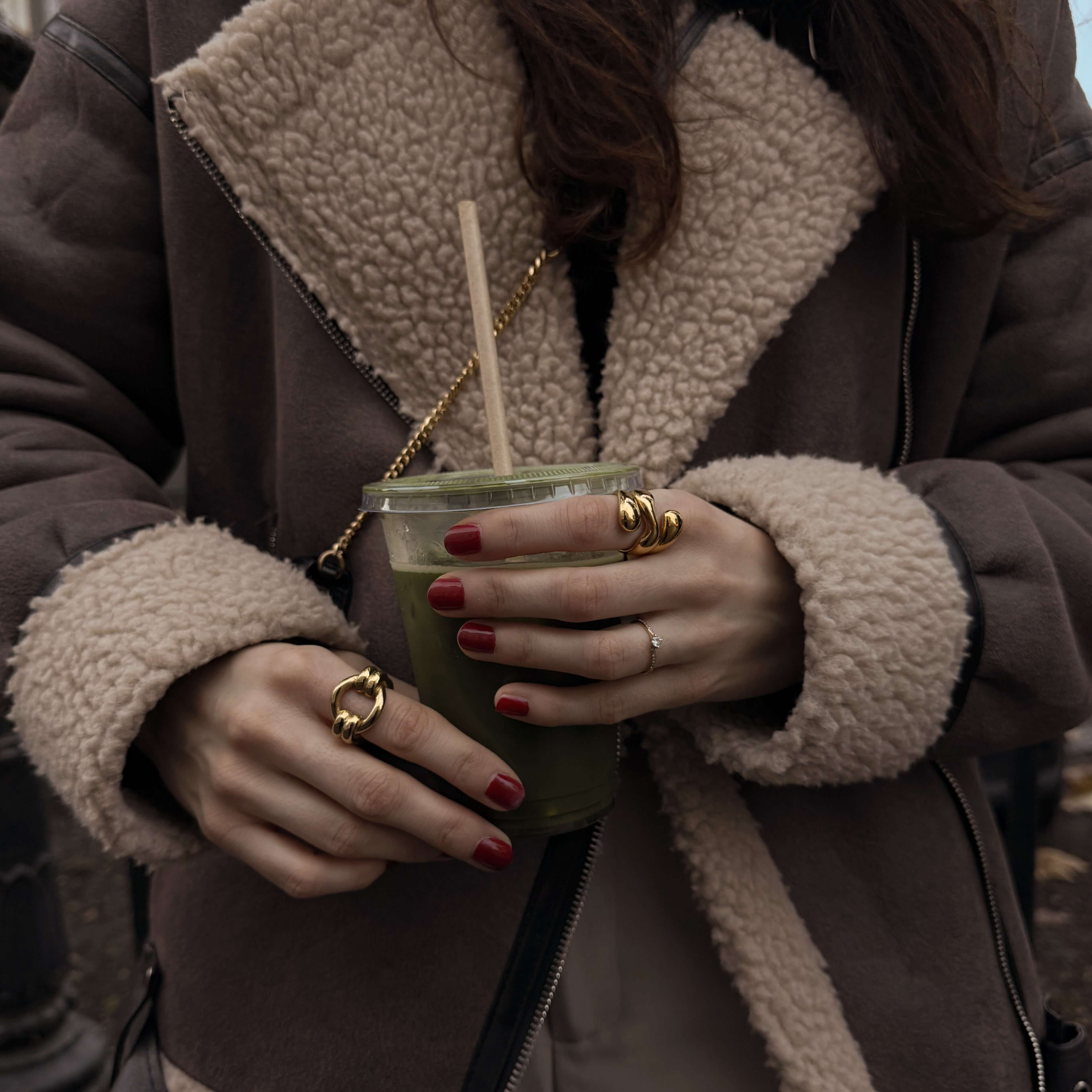 Double Loop Gold Ring