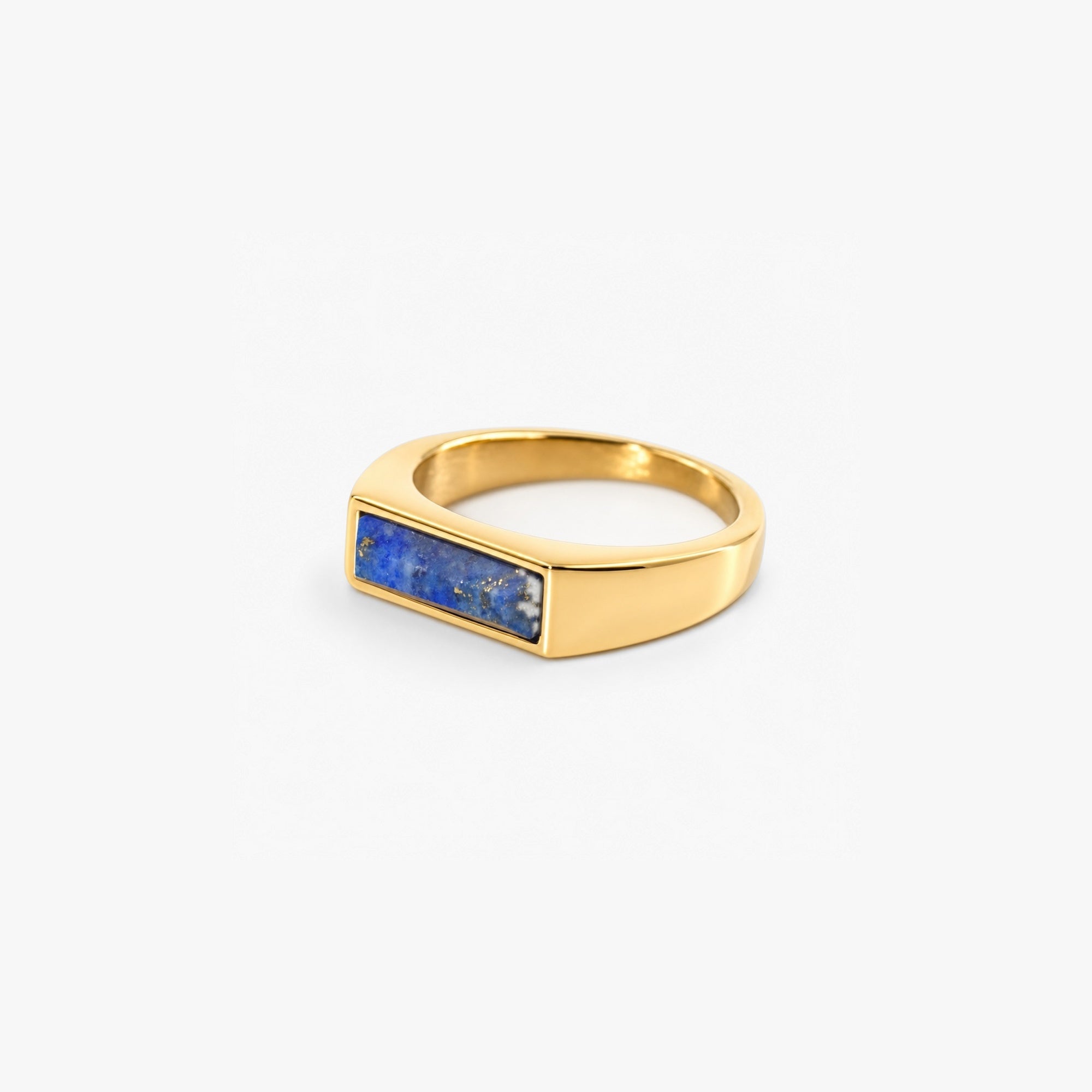 Bar Lapis Lazuli Ring