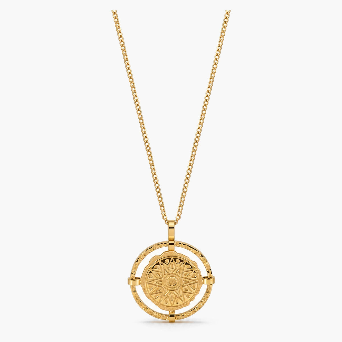 Compass Medallion Necklace