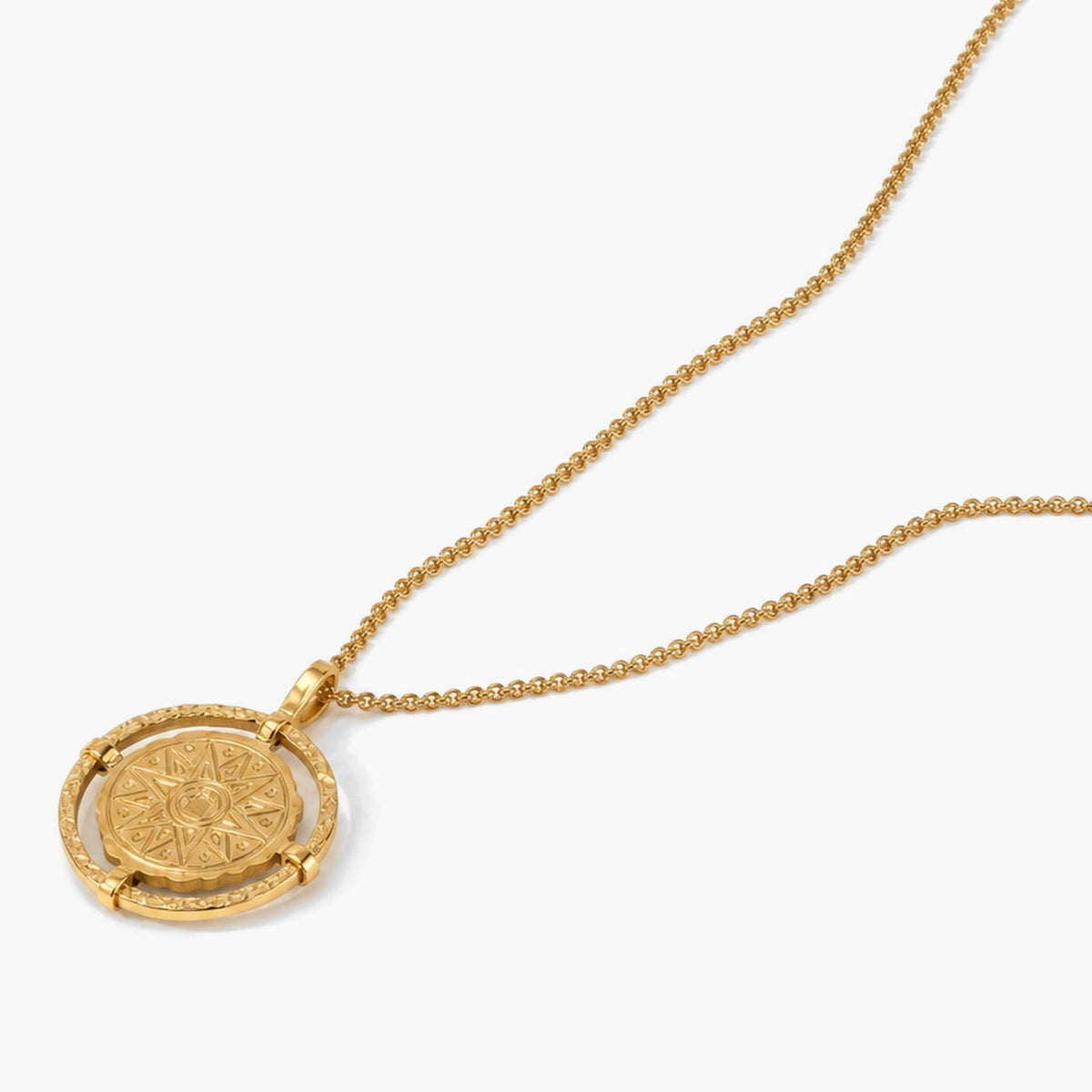 Compass Medallion Necklace