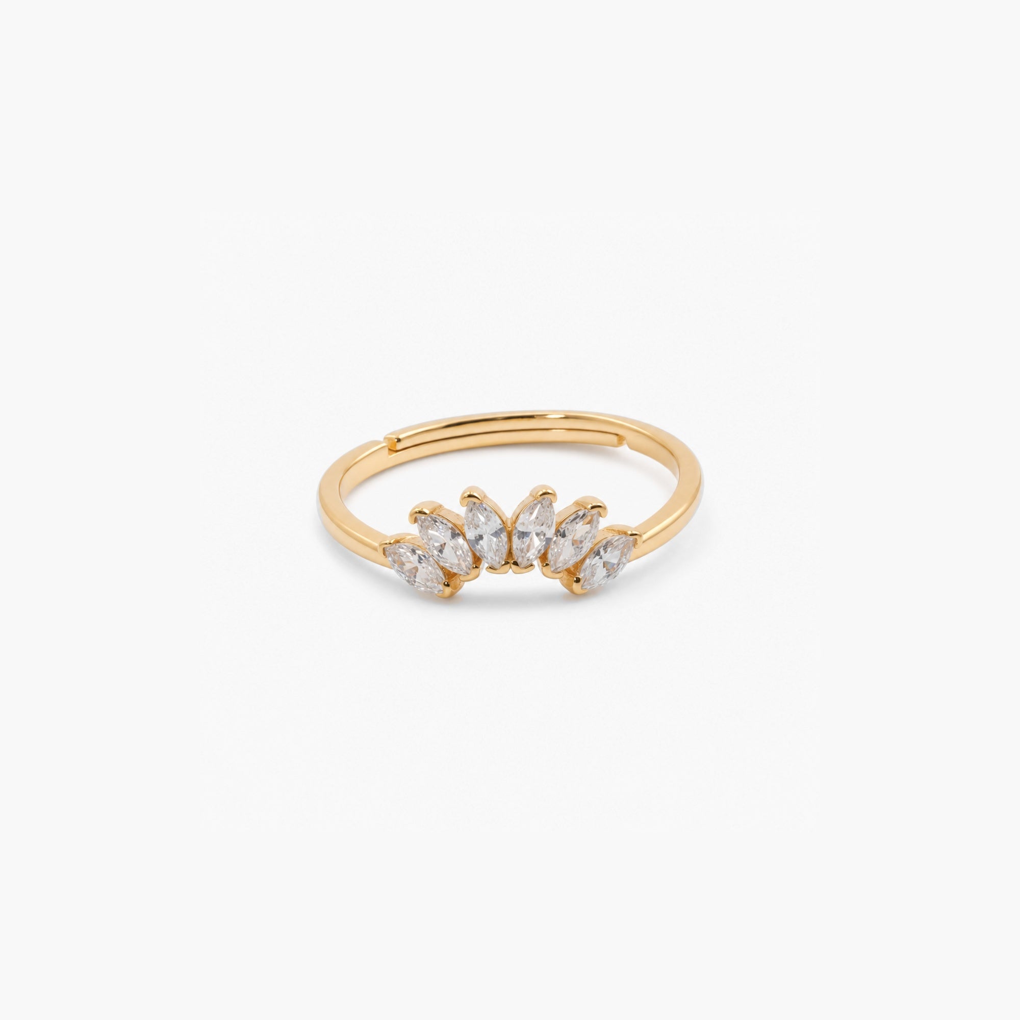 Contour Gemstone Band Ring