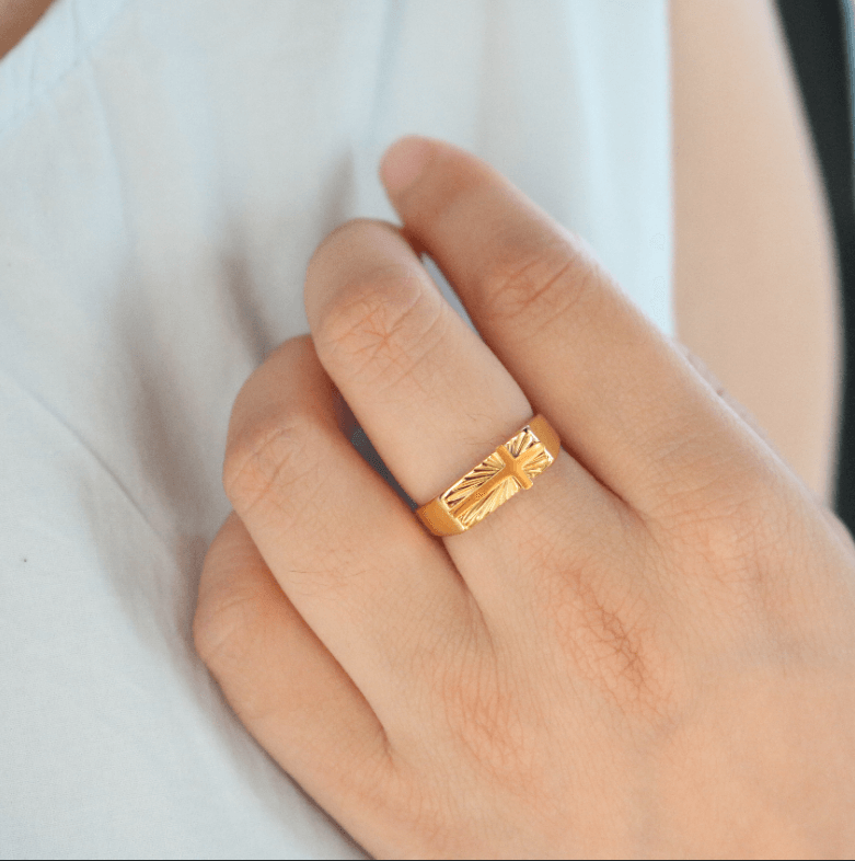 cross signet ring