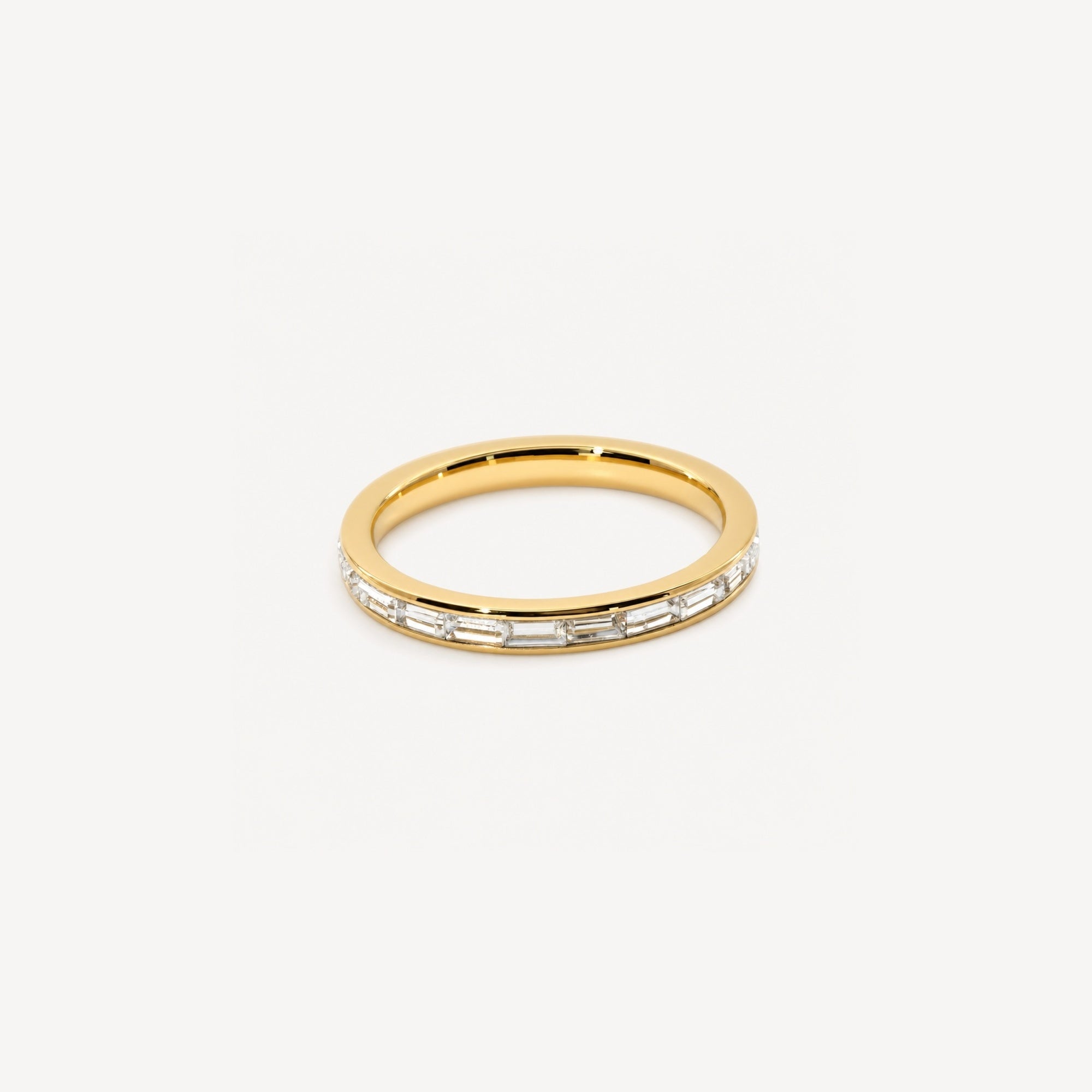 Crystal Slim Band Ring
