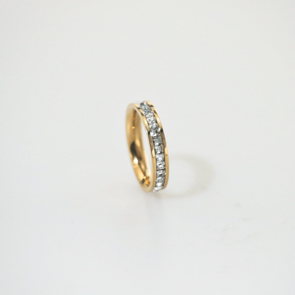 cubic zirconia eternity band