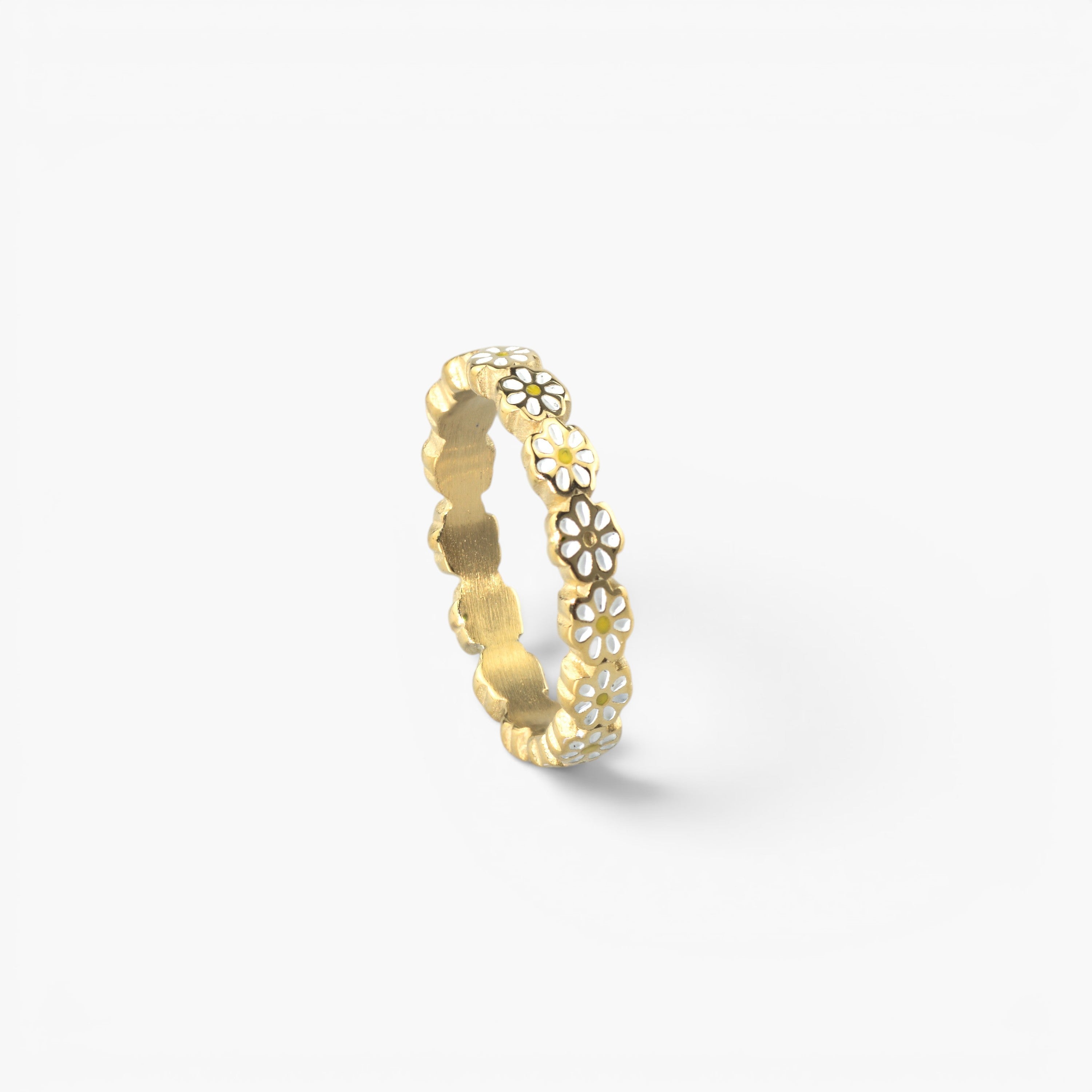 Daisy Flower Band Ring