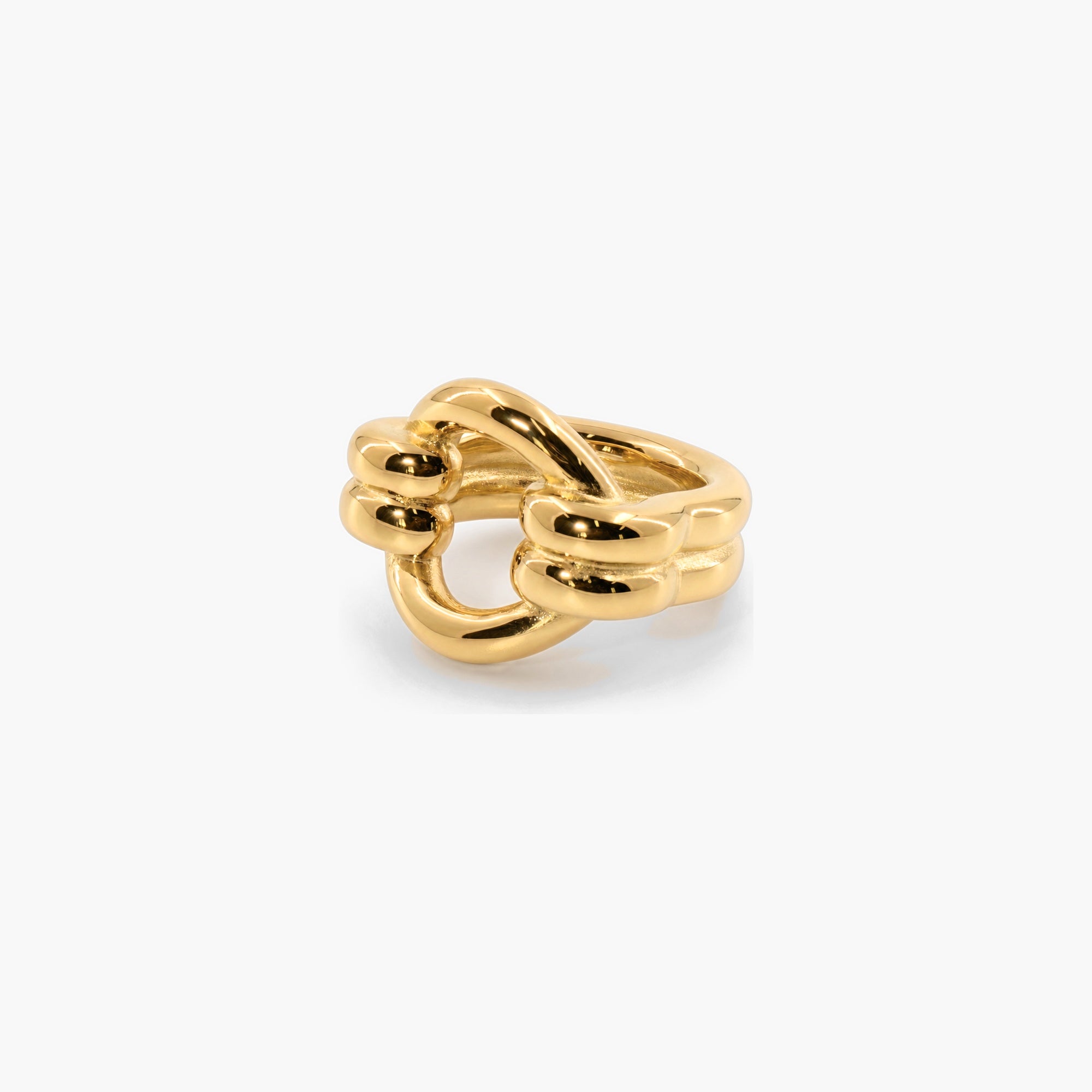 Double Loop Gold Ring