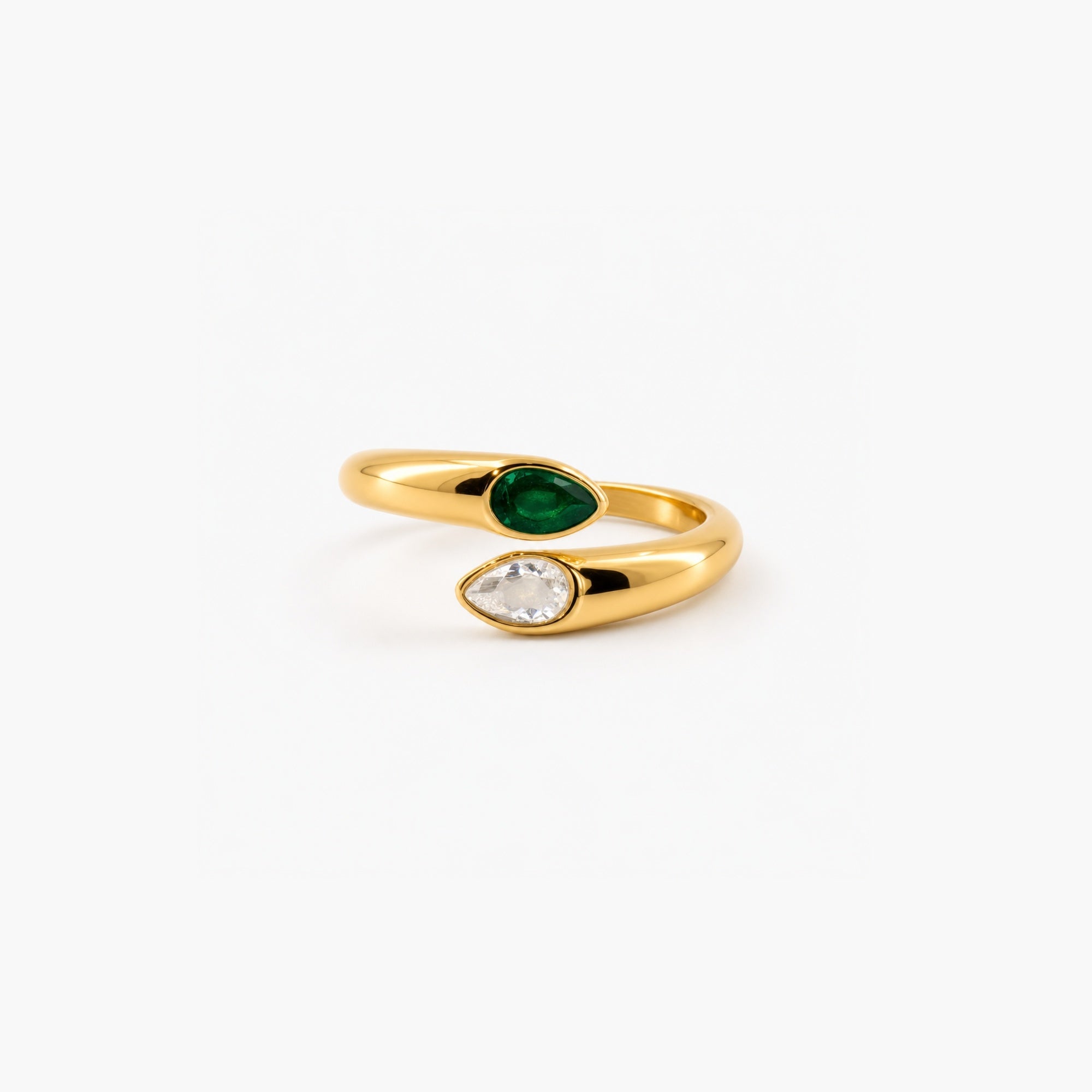 Emerald Toi Et Moi Ring