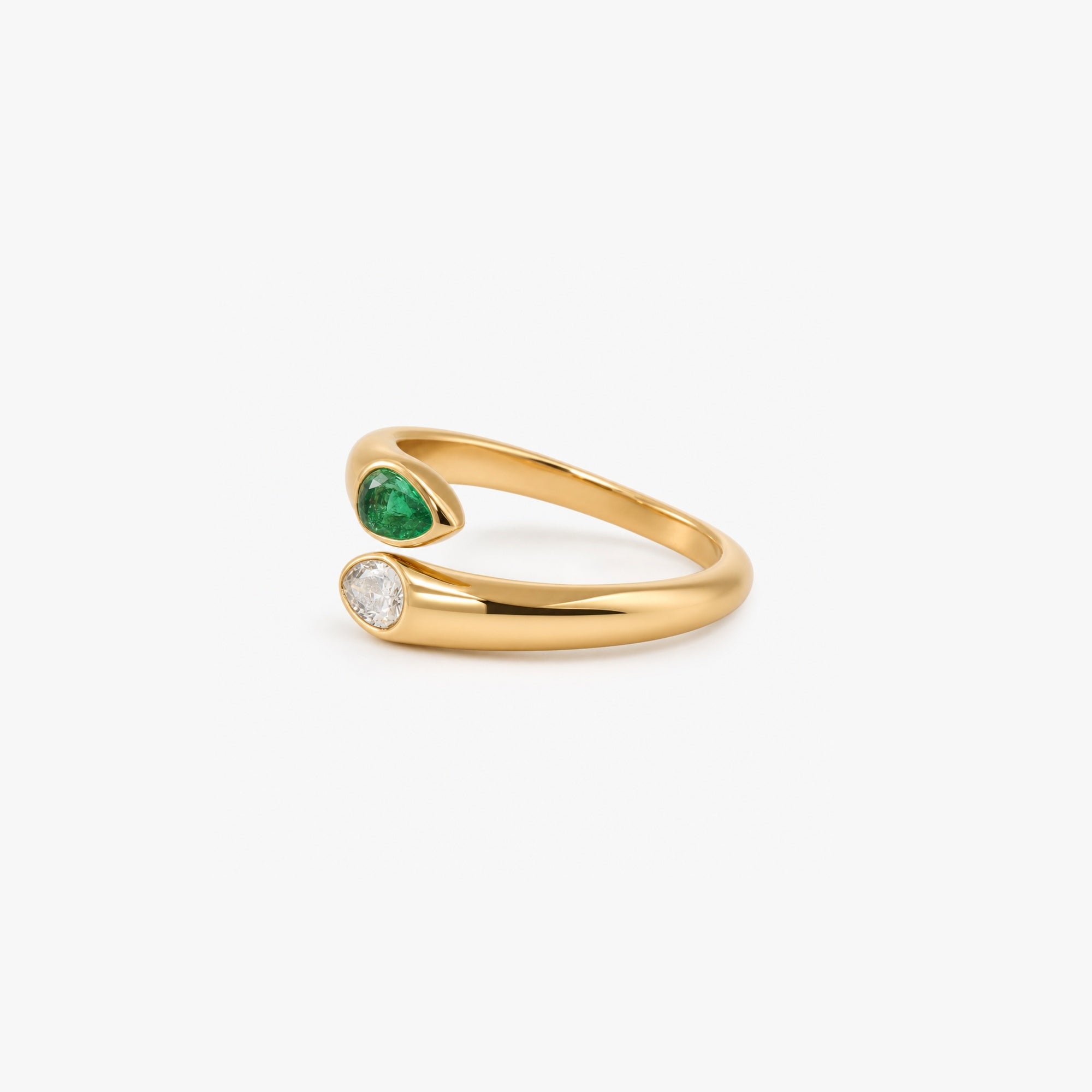 Emerald Toi Et Moi Ring