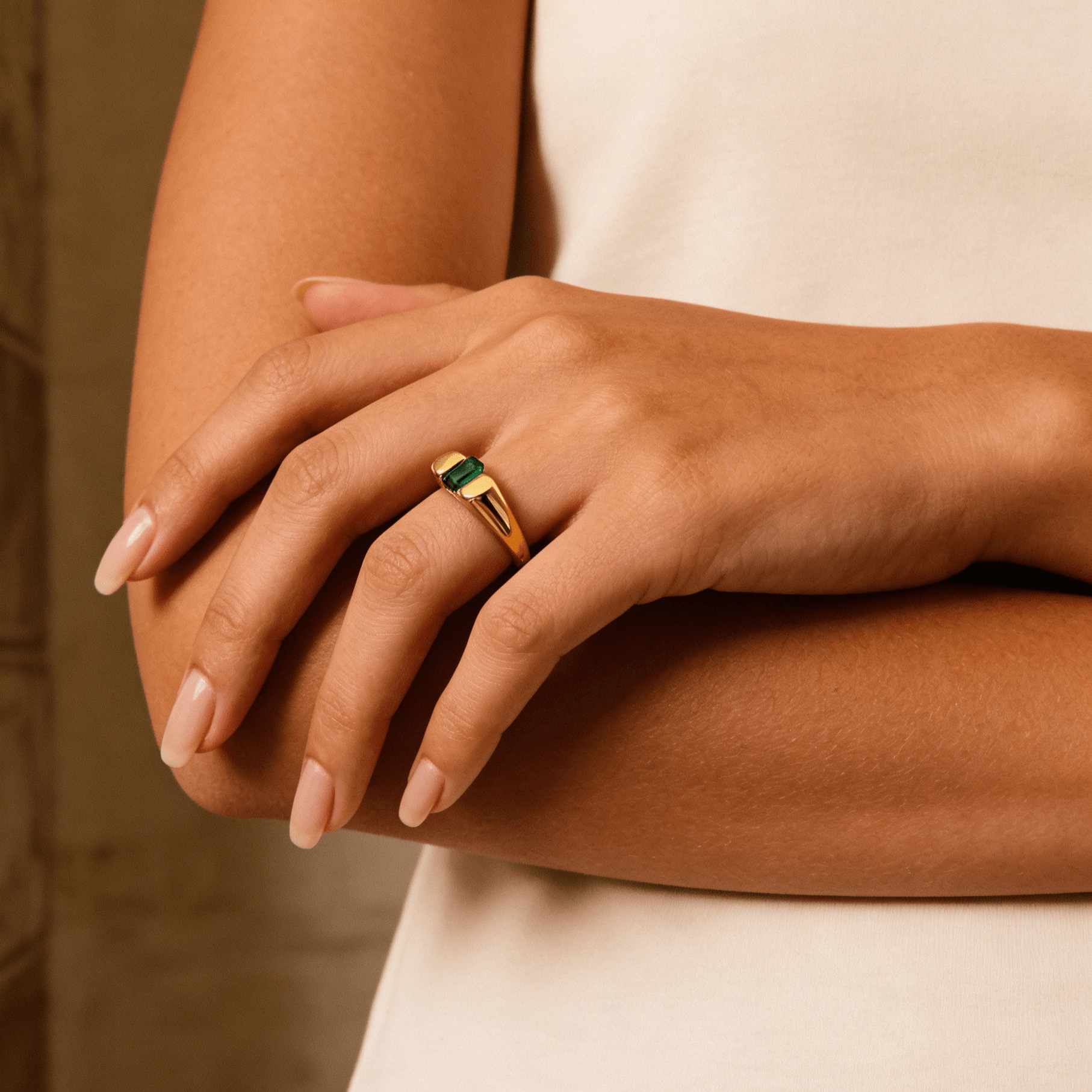 Emerald Signet Ring