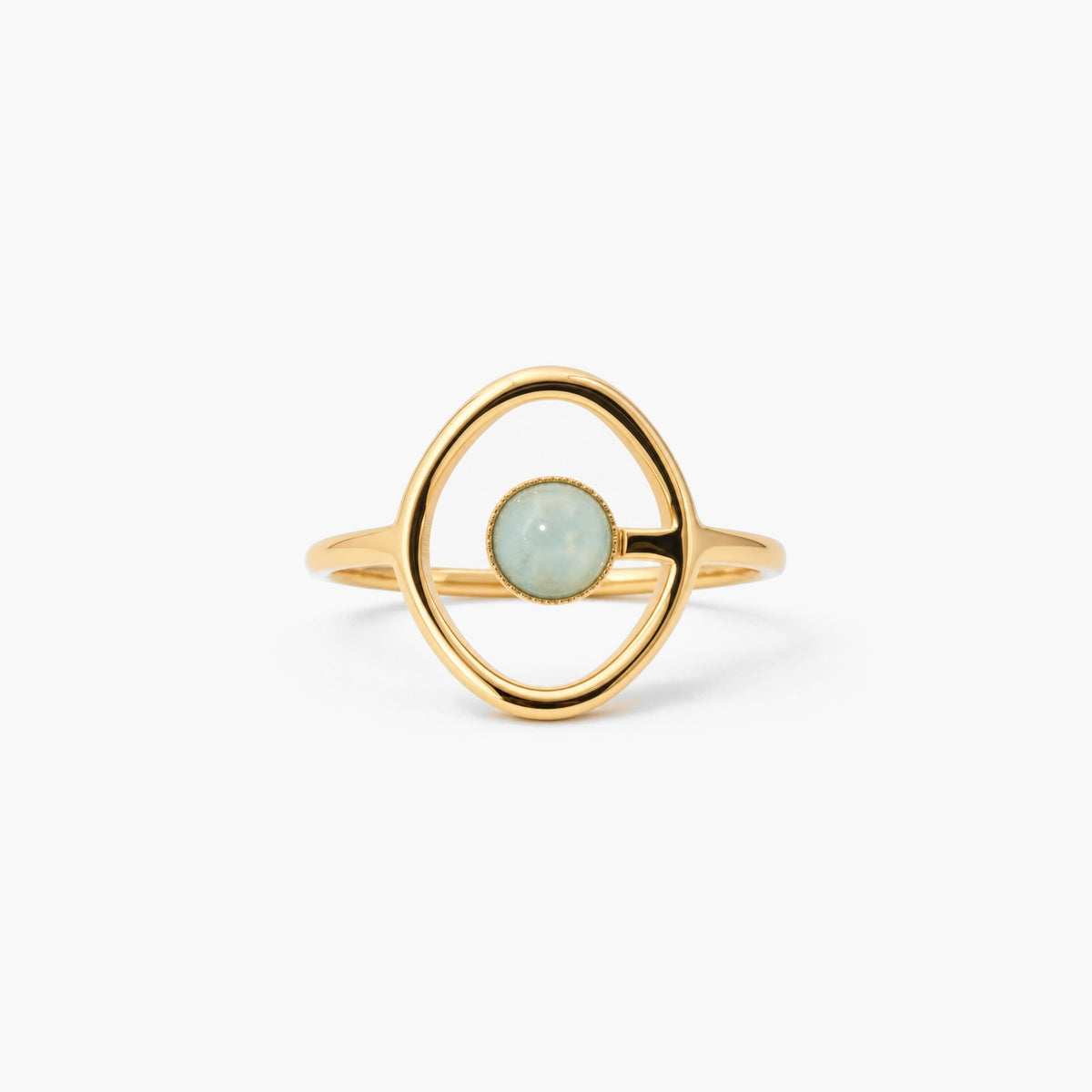 Floating Oval Halo Ring