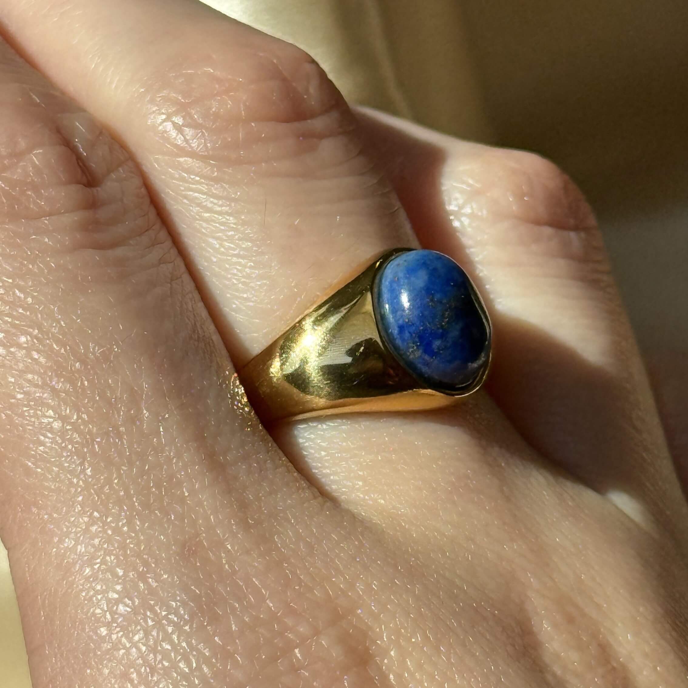Oval Lapis Ring
