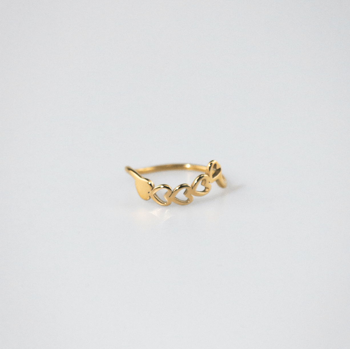 gold heart ring