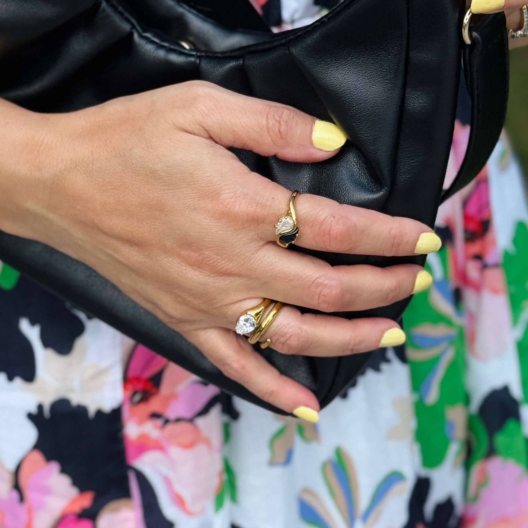 gold ring with gemstone