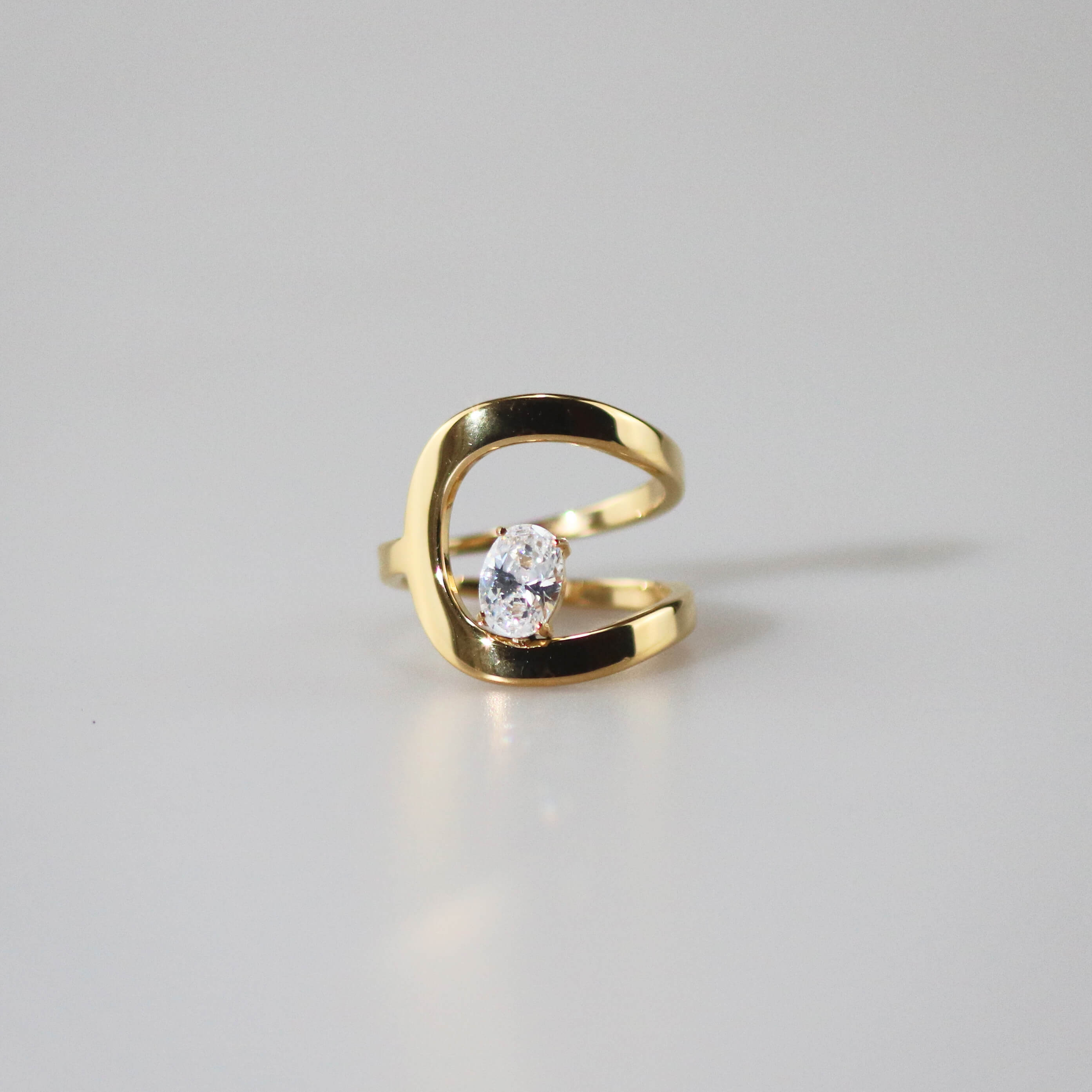 gold statement ring