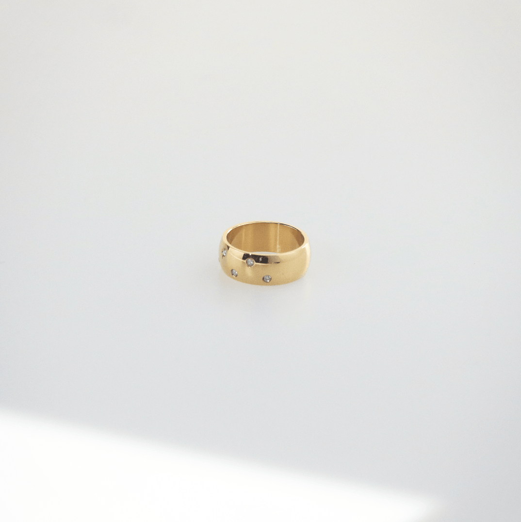 gold stellar band ring