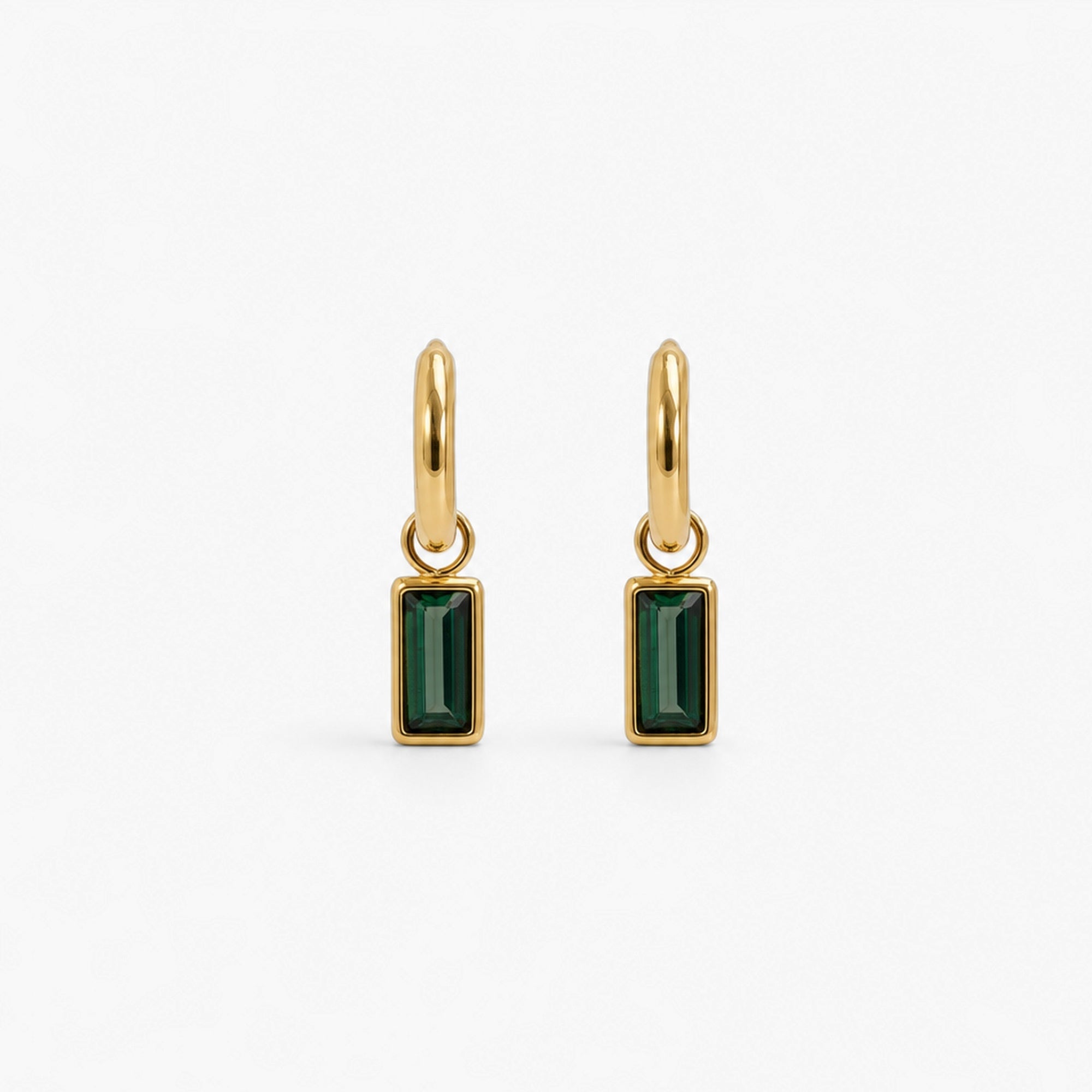 Green Sparkle Earrings