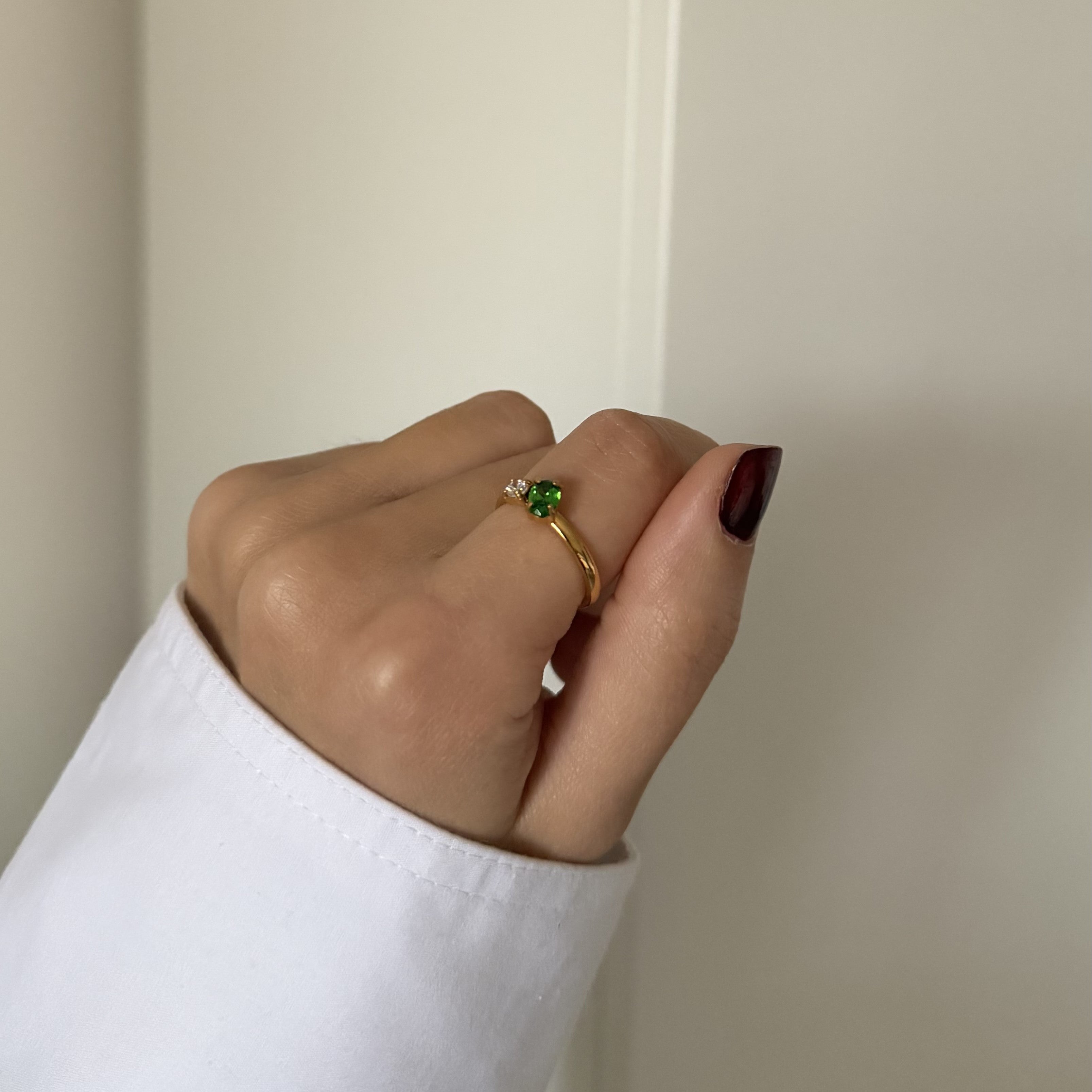 Emerald Sparkle Ring