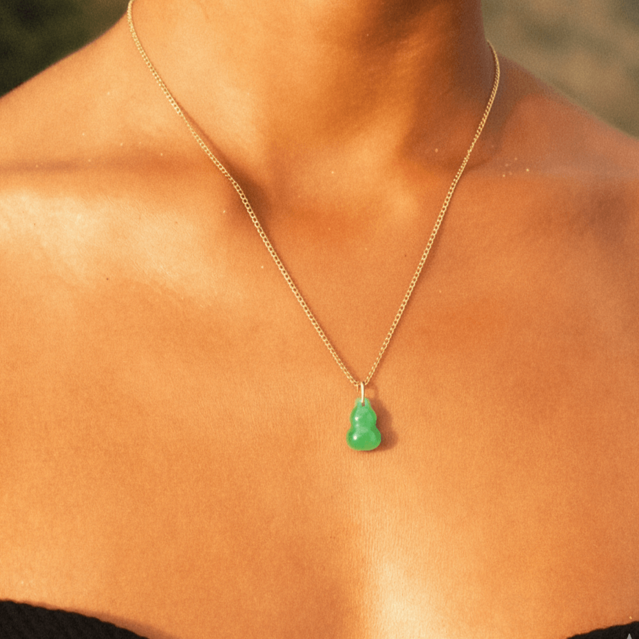 jade charm necklace
