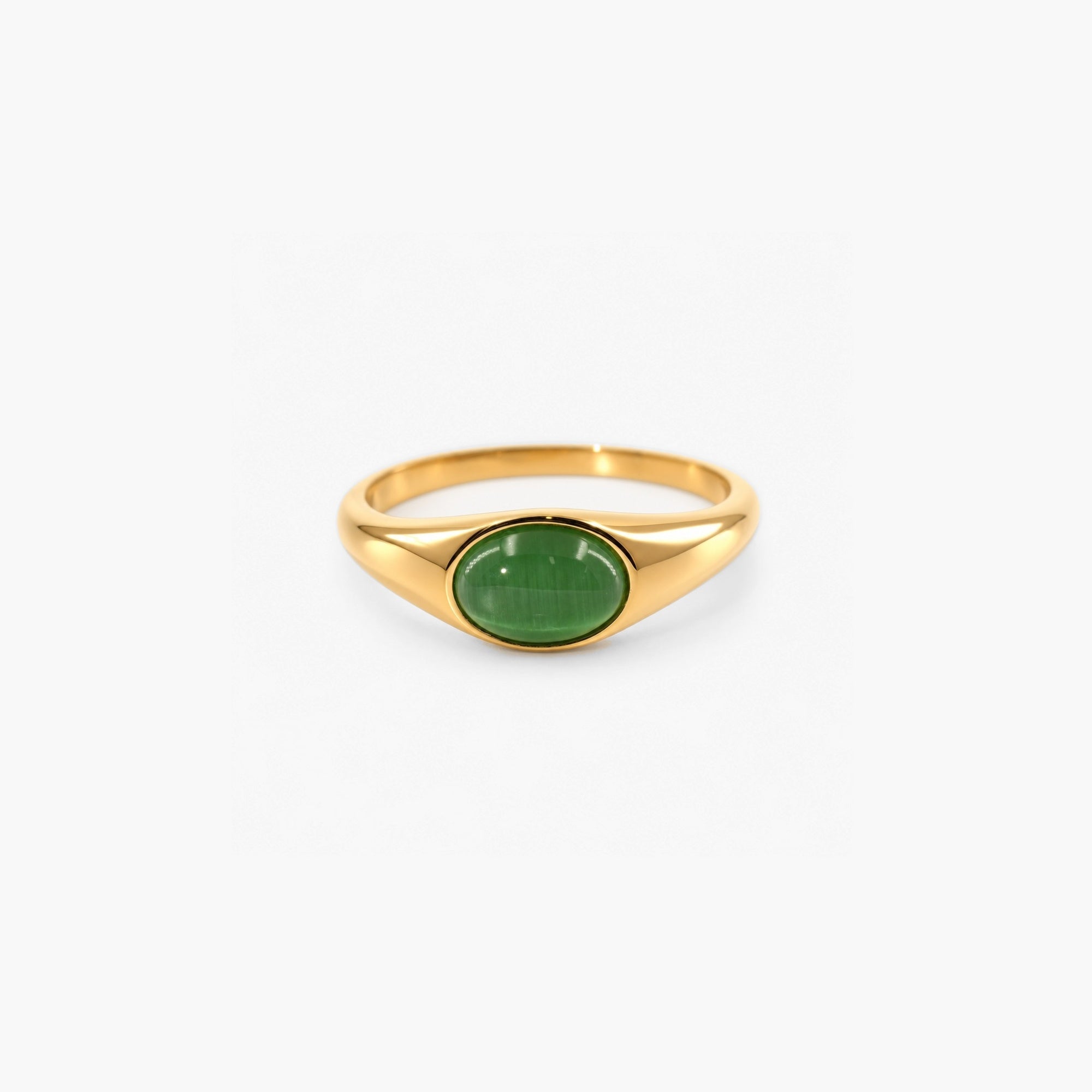 Kori Ring - Green Cats Eye
