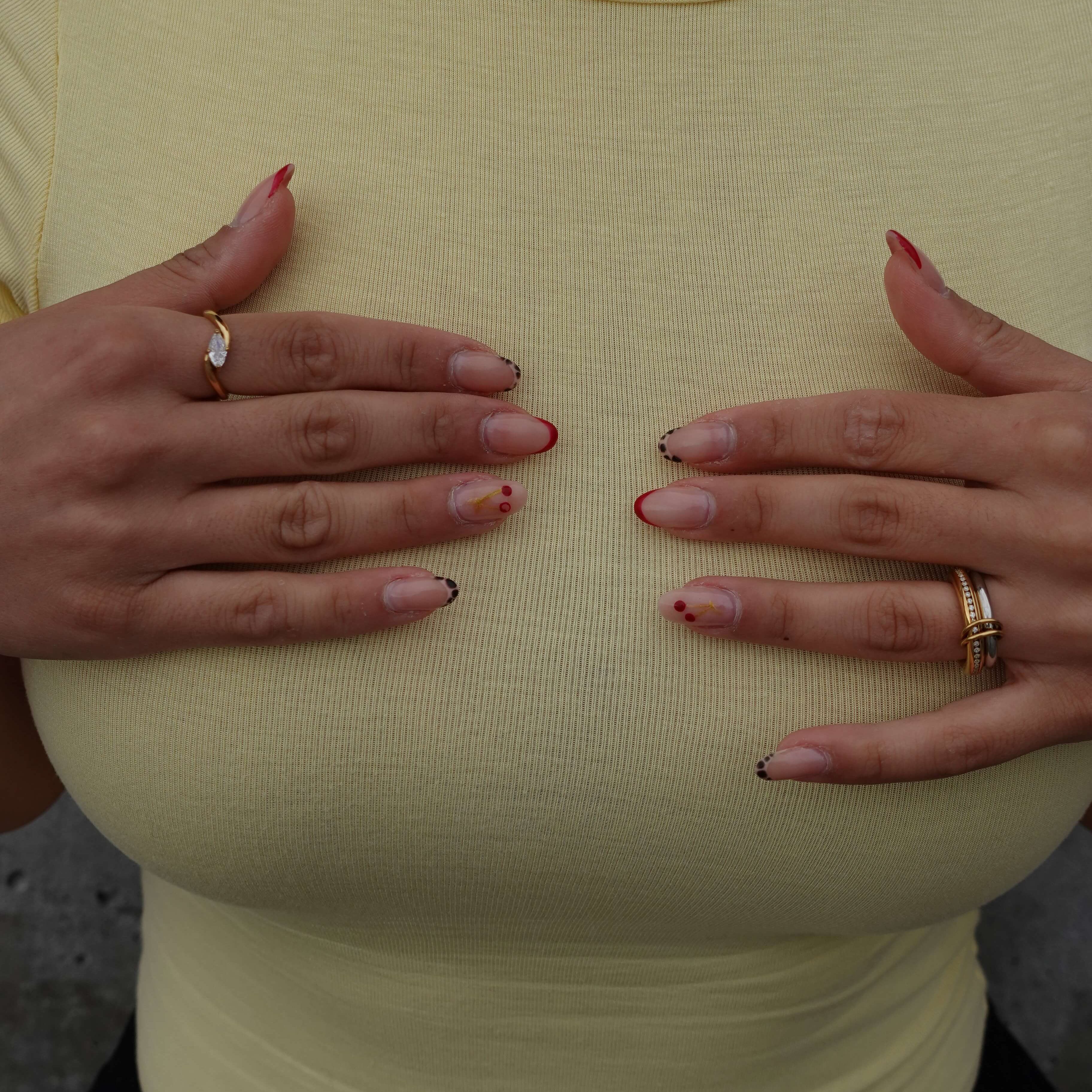 Double Sparkle Link Ring