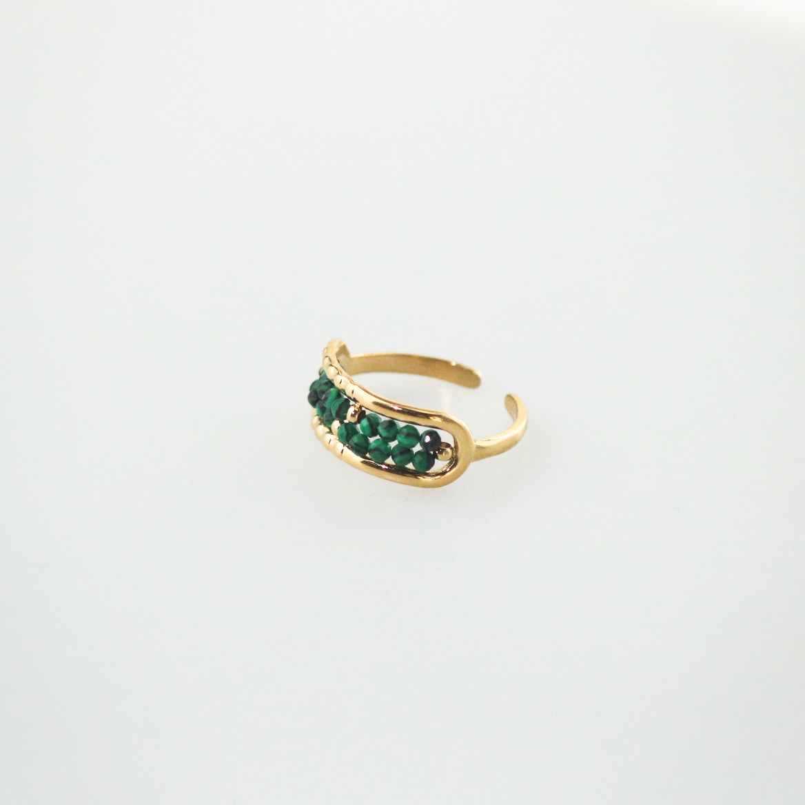 malachite ring