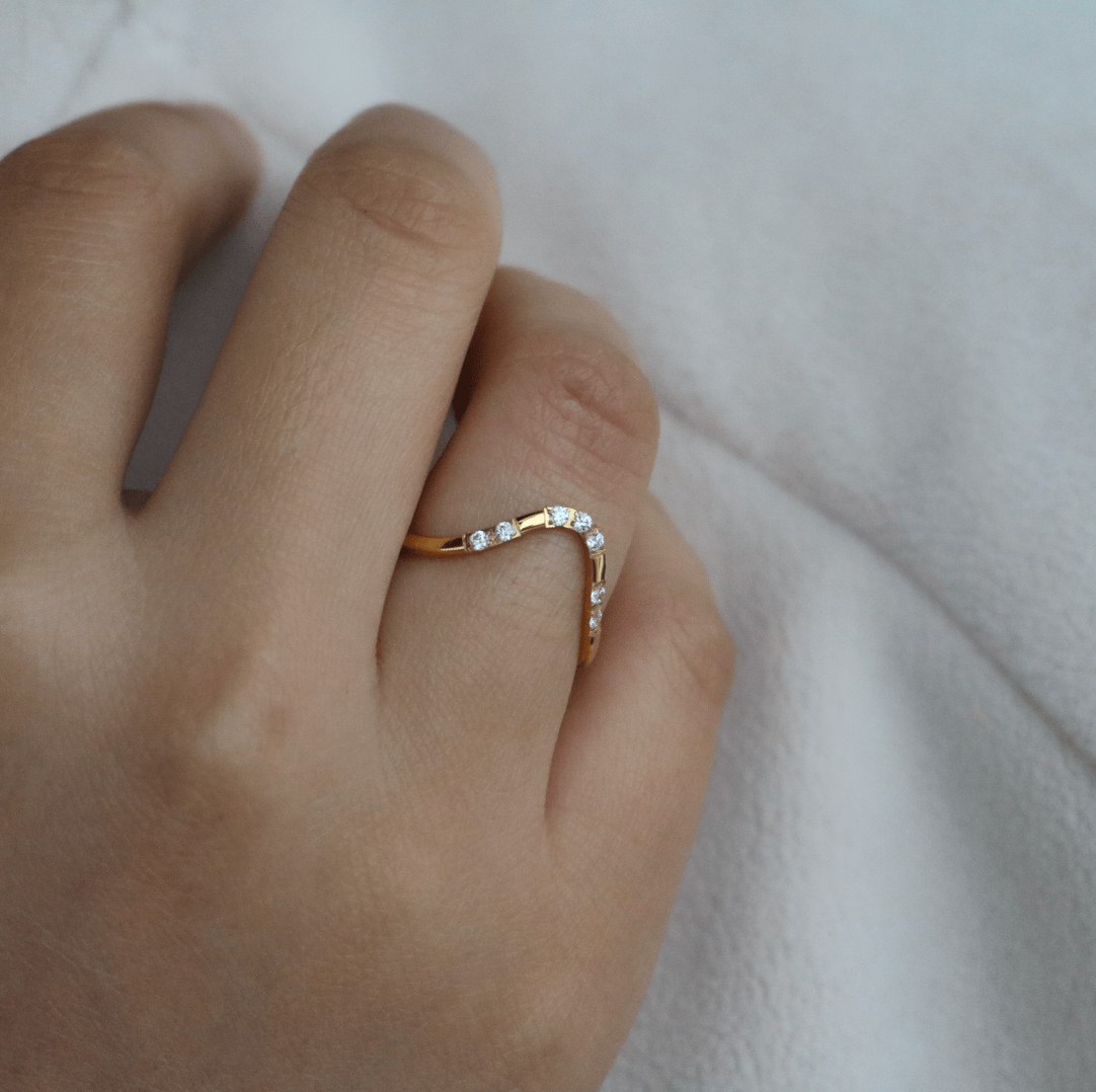 meideya jewelry crystal curve ring