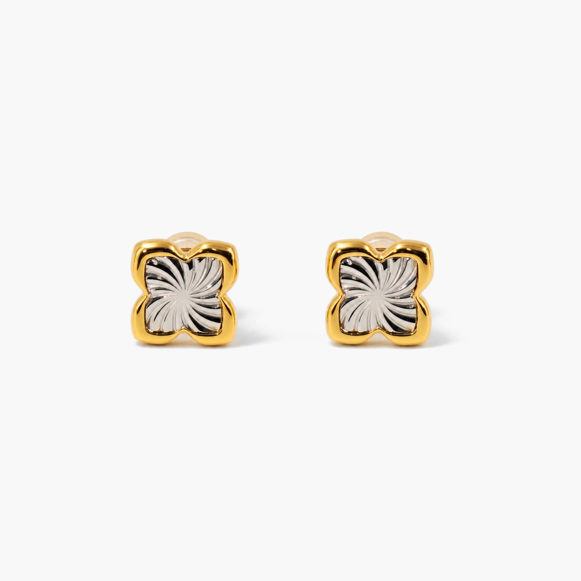 Mixed Clover Stud Earrings