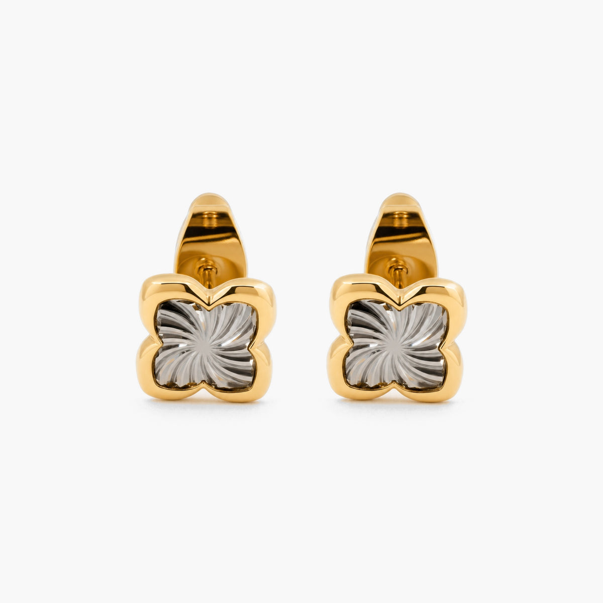 Mixed Clover Stud Earrings