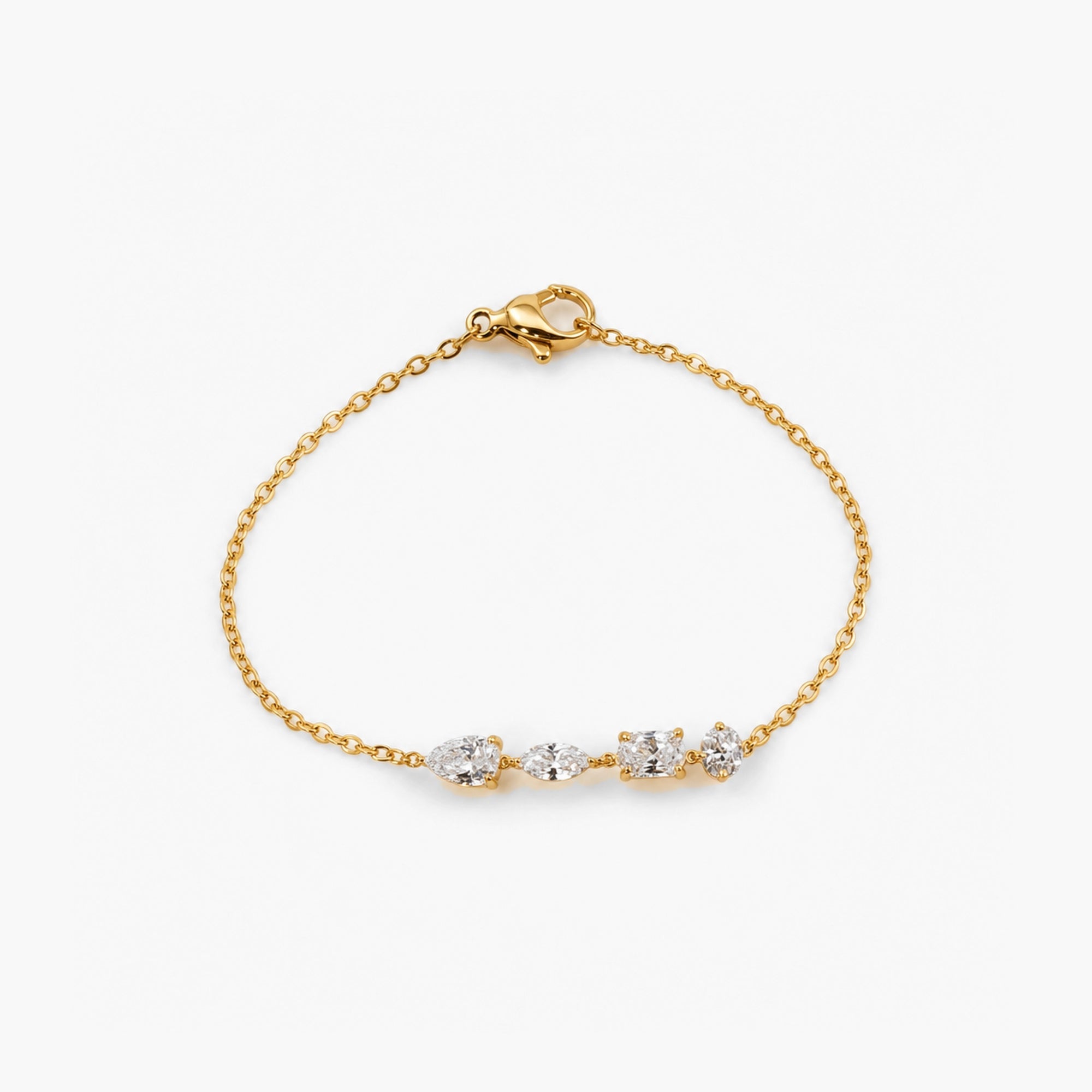 Mixed Cut Diamond Bracelet