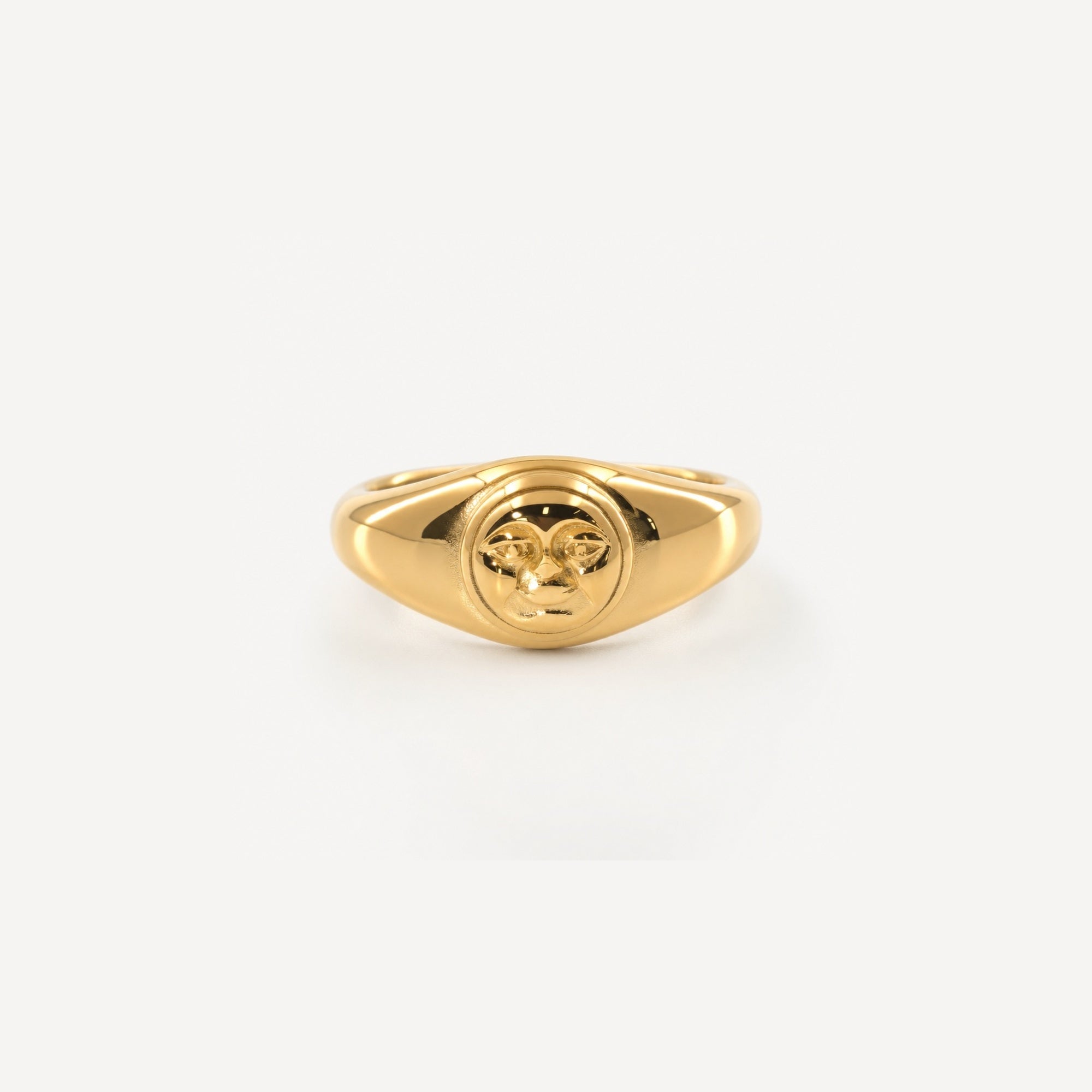 Moonface Signet Ring