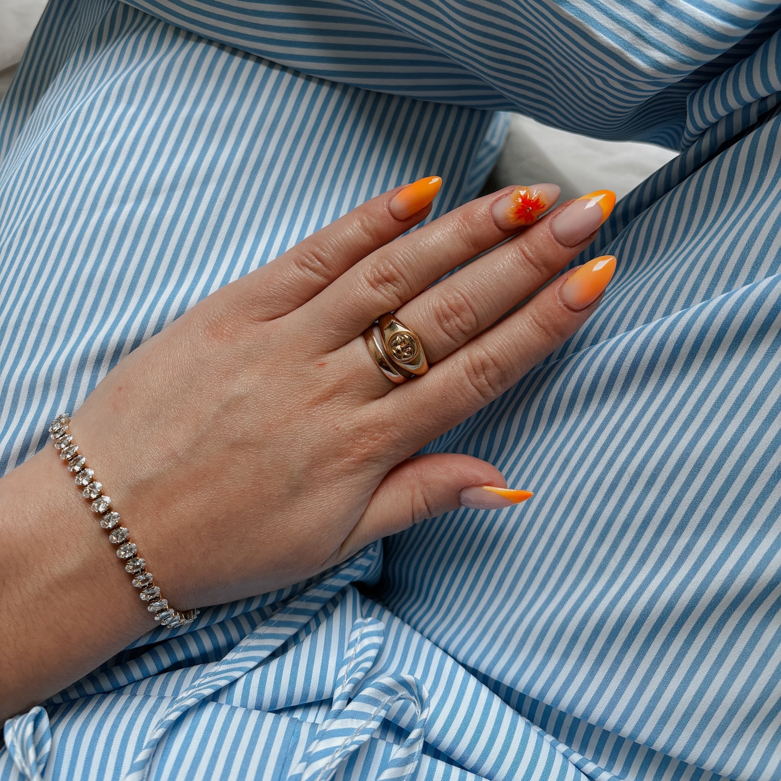 meideya jewelry moonface signet ring