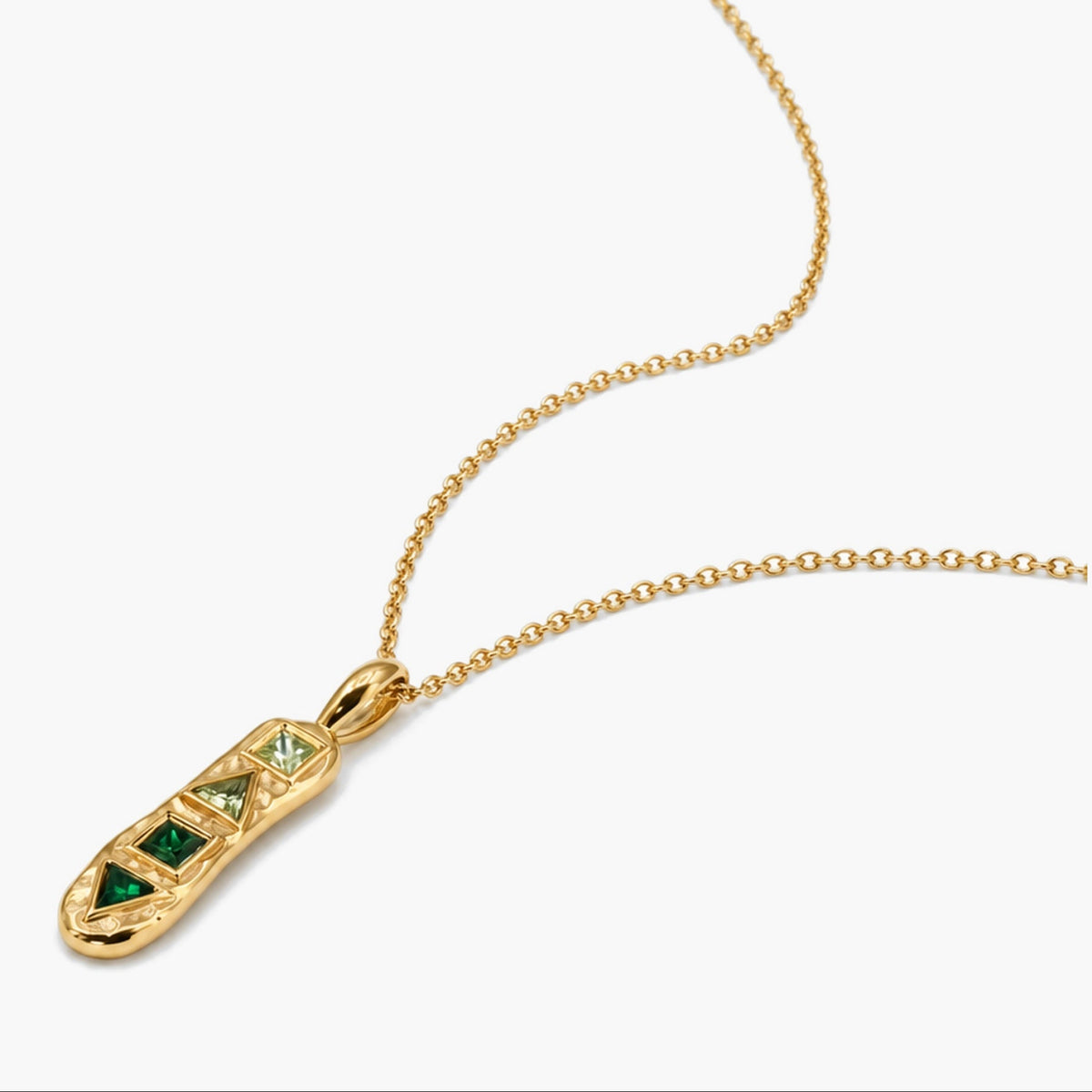 Mosaic Emerald Necklace