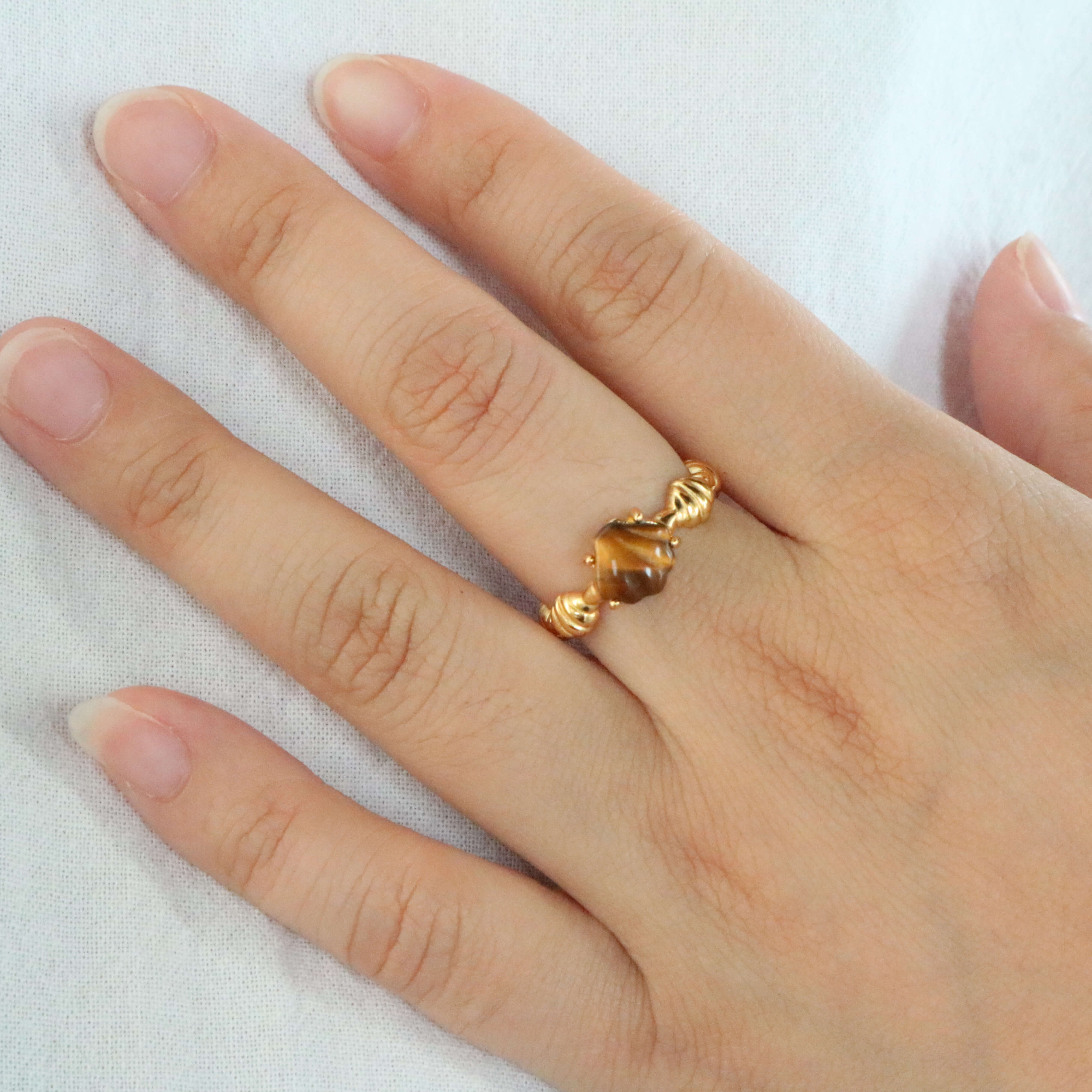 Ocean Spirit Ring - Tiger's Eye