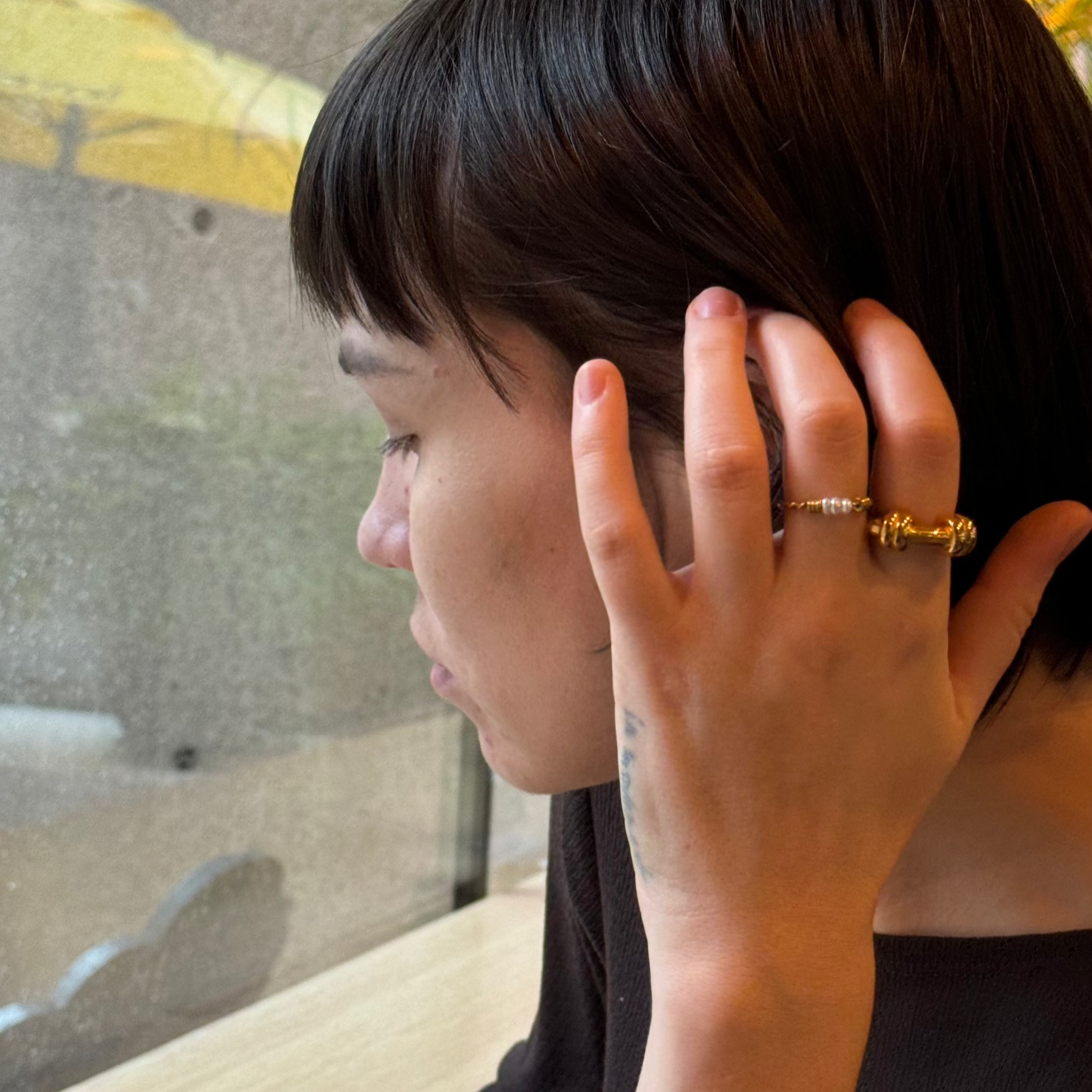 meideya jewelry pearl fidget ring