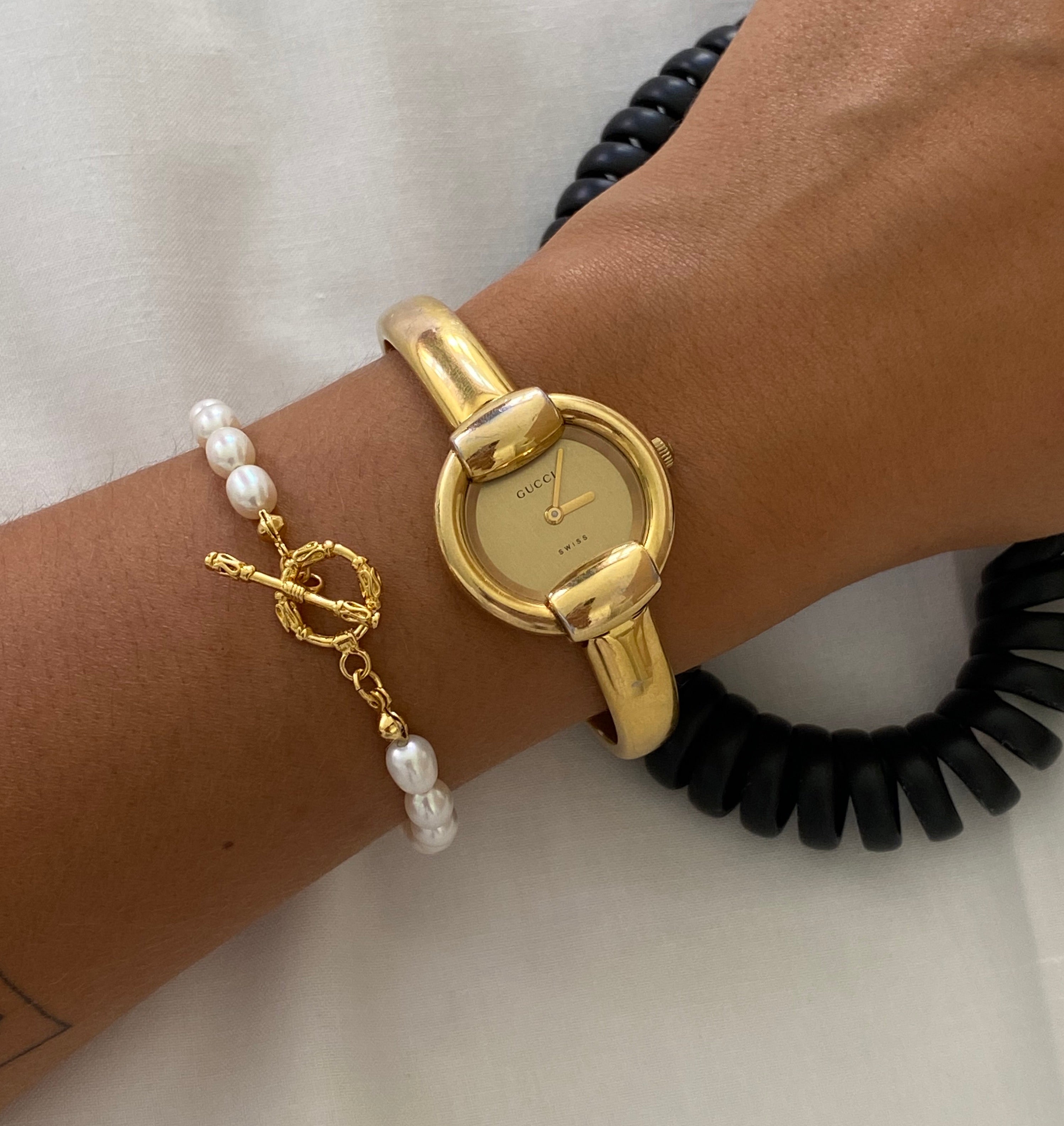 Meideya Jewelry Pearl Toggle Bracelet