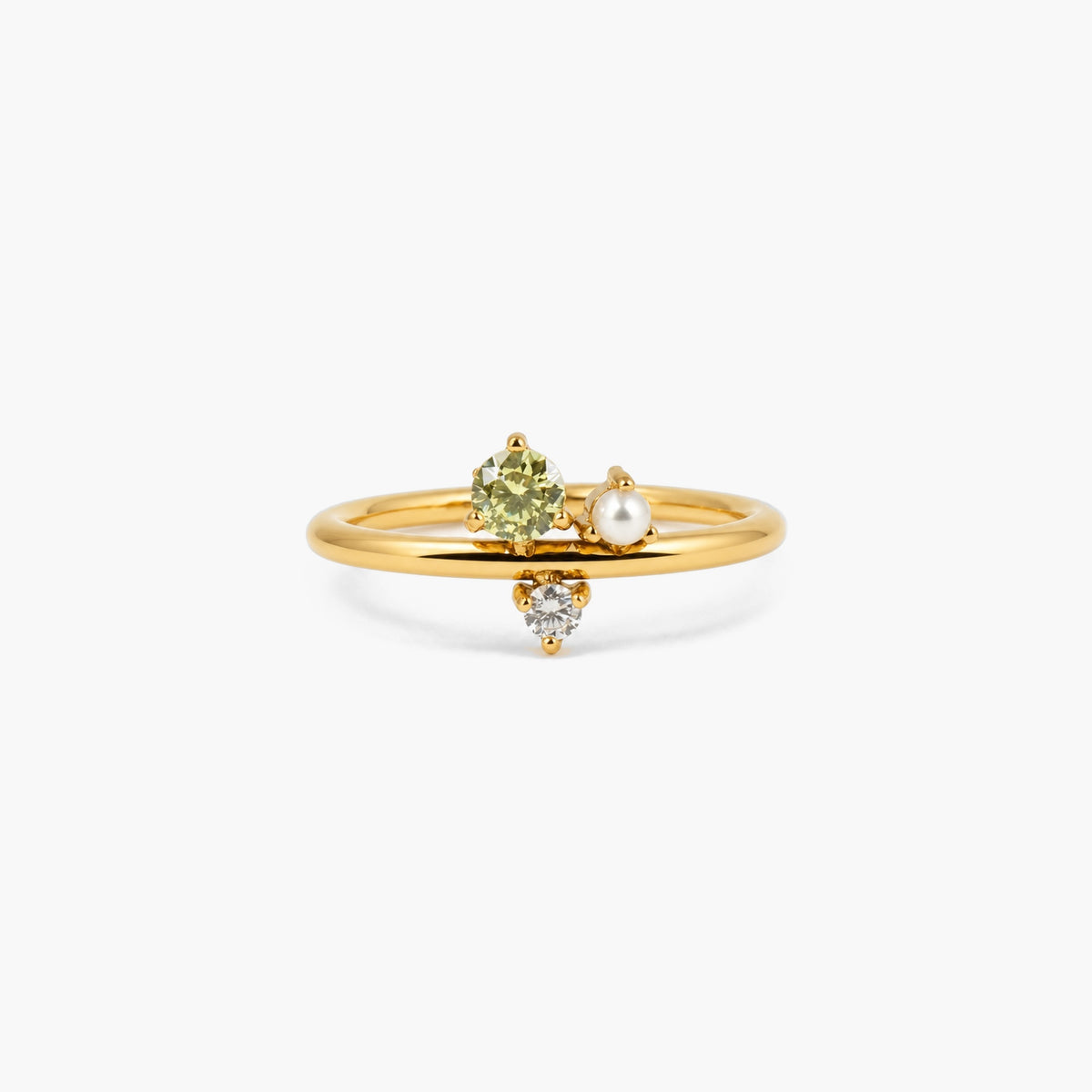 Peridot Cluster Ring