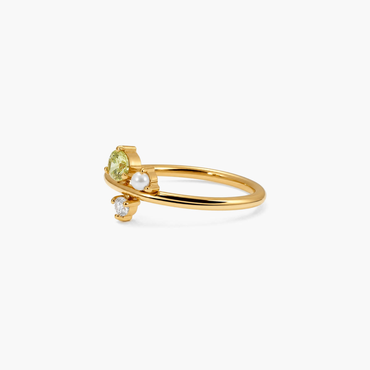 Peridot Cluster Ring