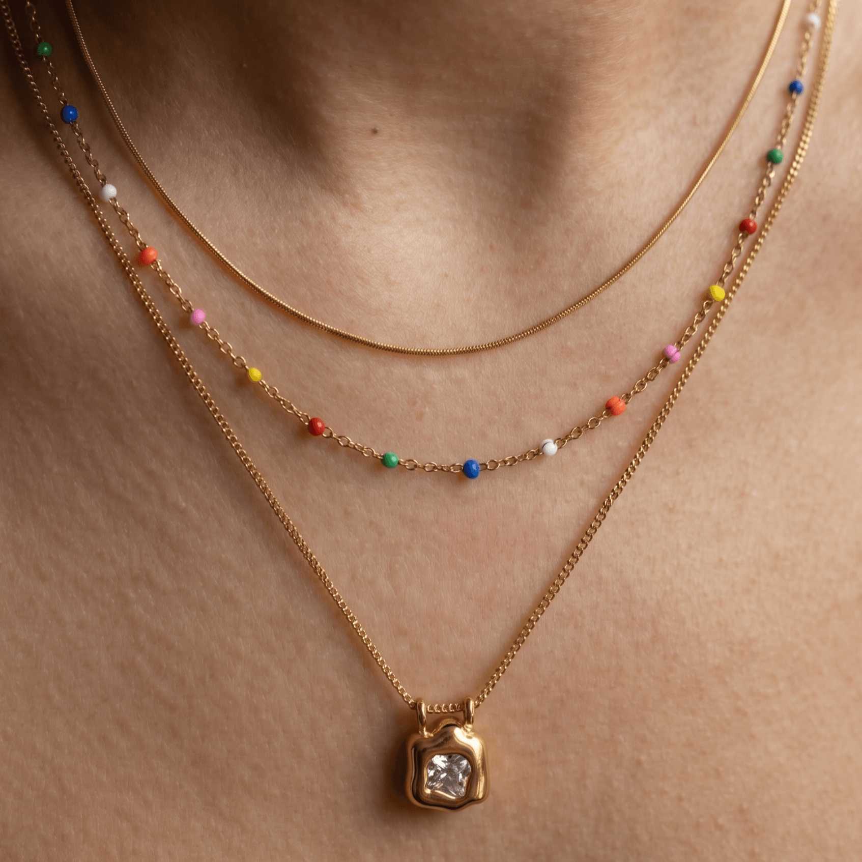 Rainbow Chain Necklace