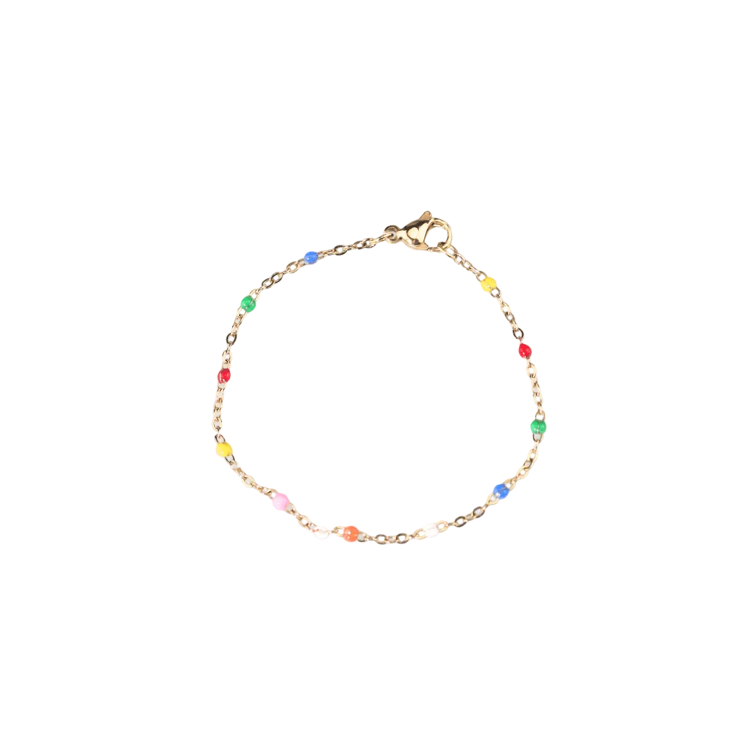 rainbow stacking bracelet