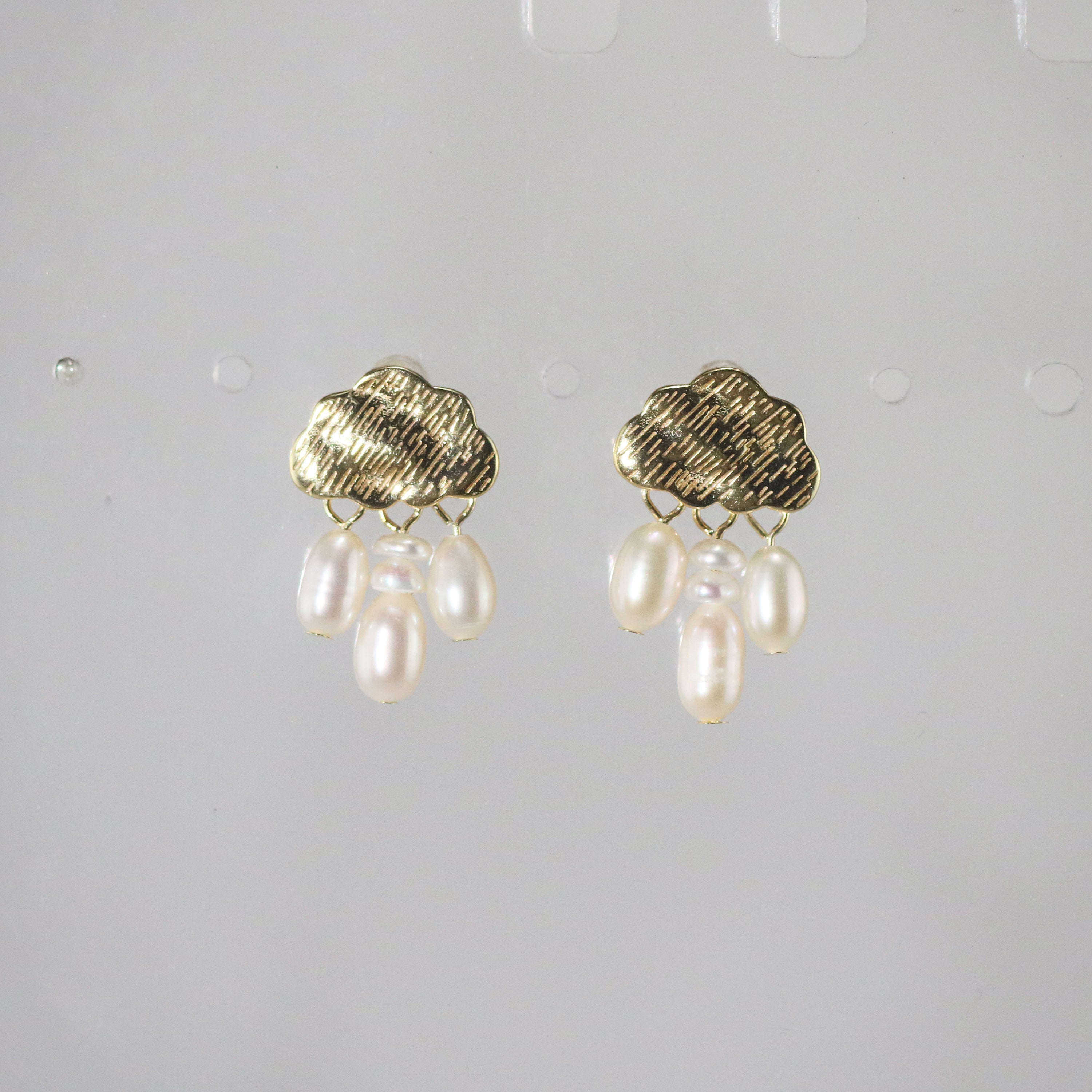 Meideya Jewelry Cloud and Rain Earrings