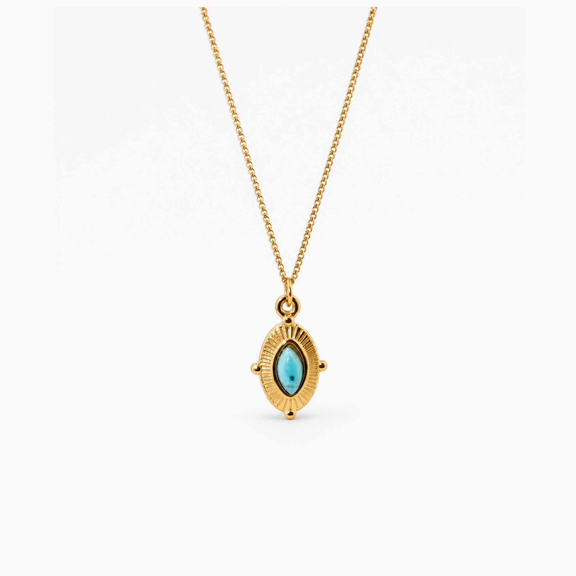 Royal Marquise Turquoise Necklace