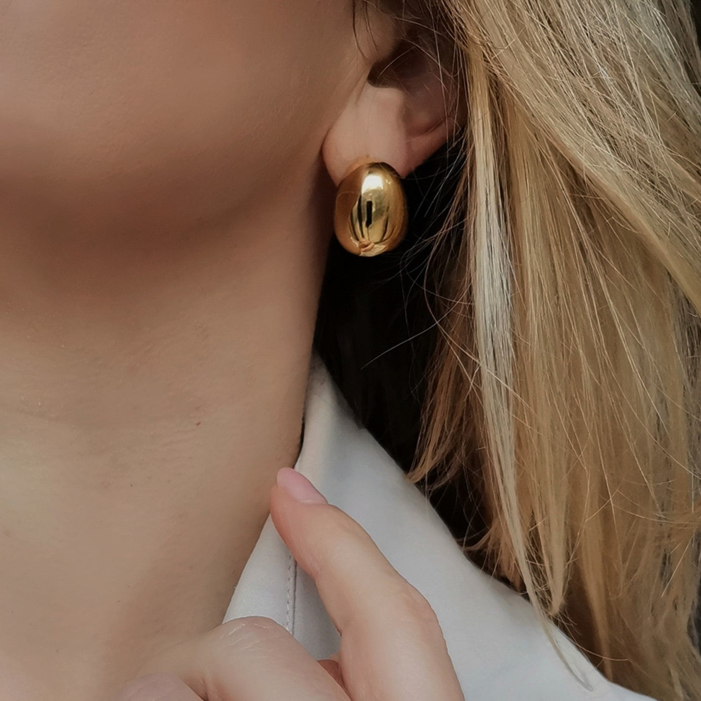 Pebble Stud Earrings