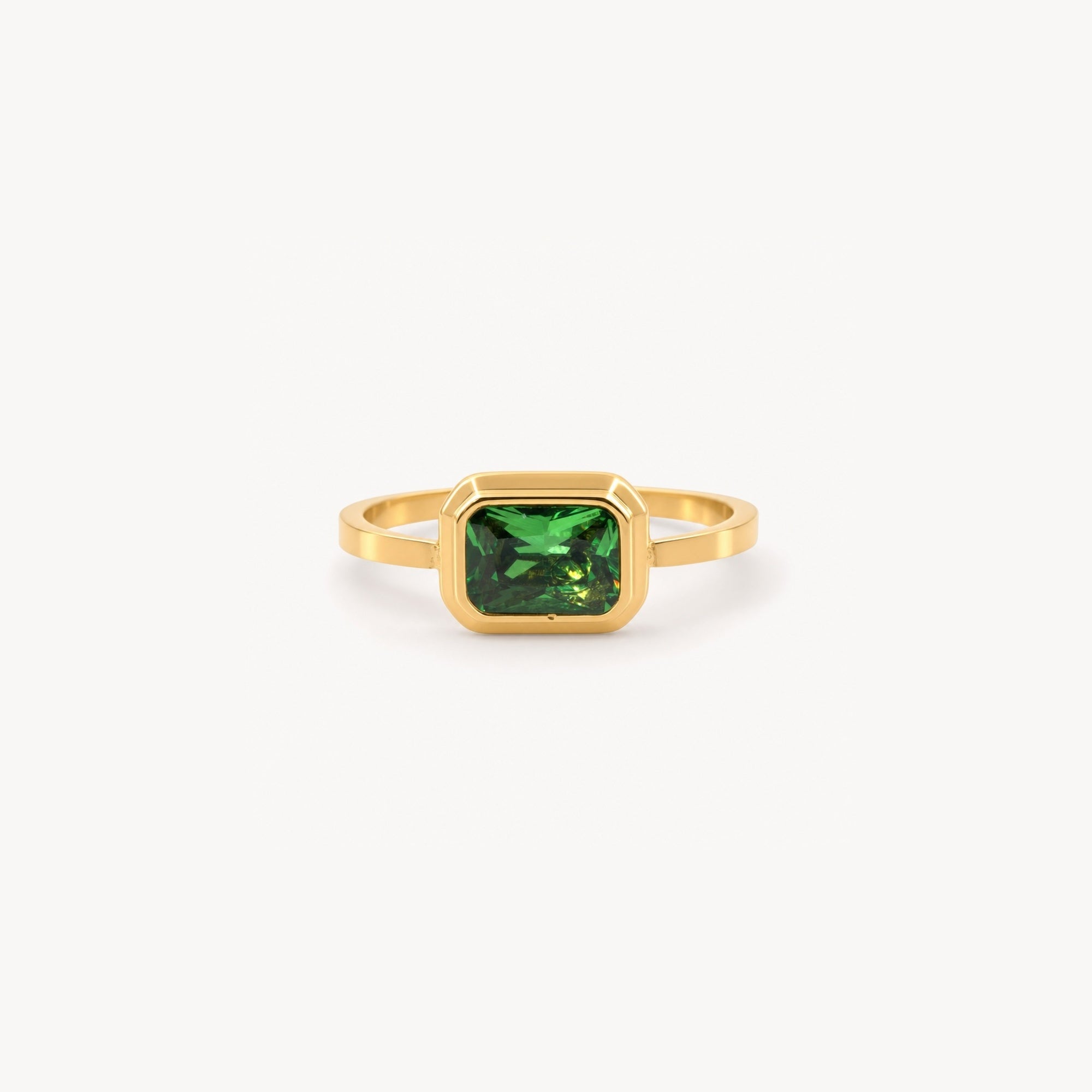 Square Emerald Ring