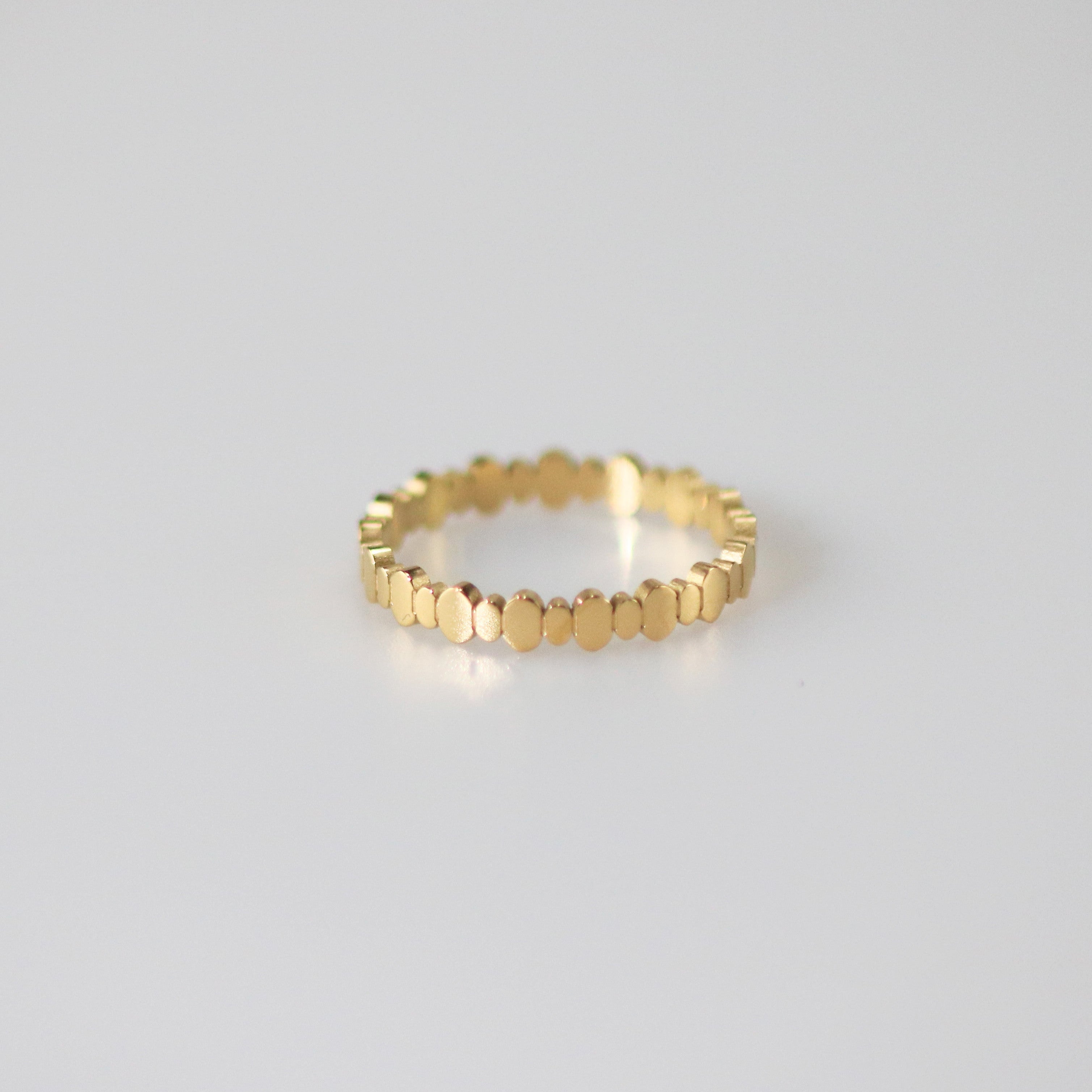 stackable ring in stainless steel, waterproof jewelry