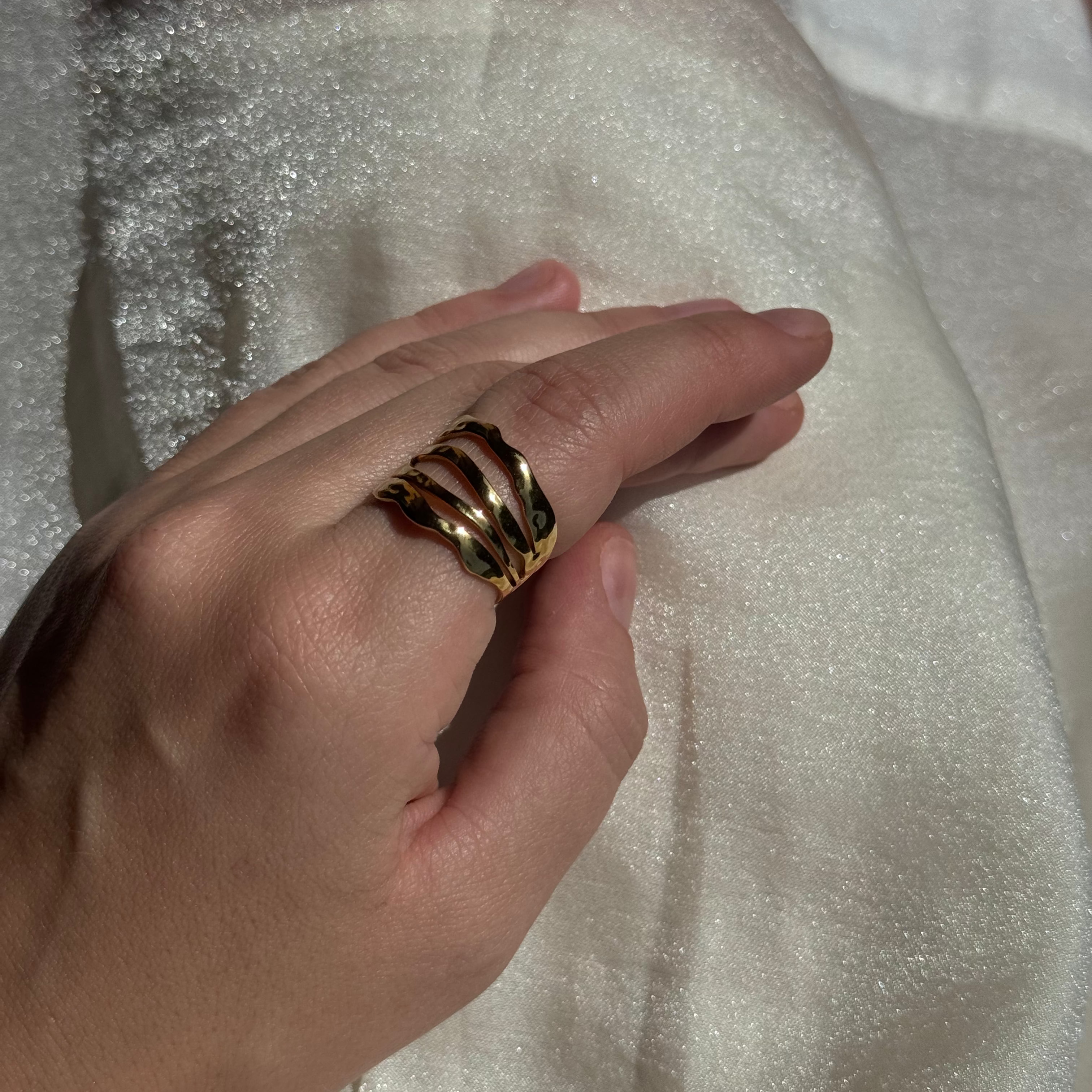 statement gold rings for women