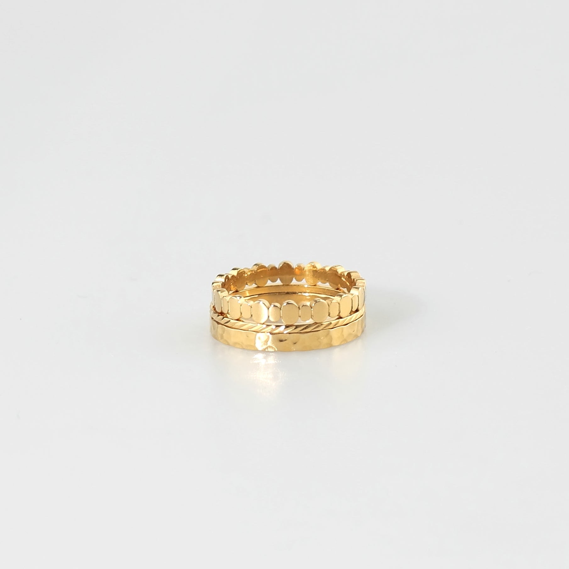 Triple stacking ring set
