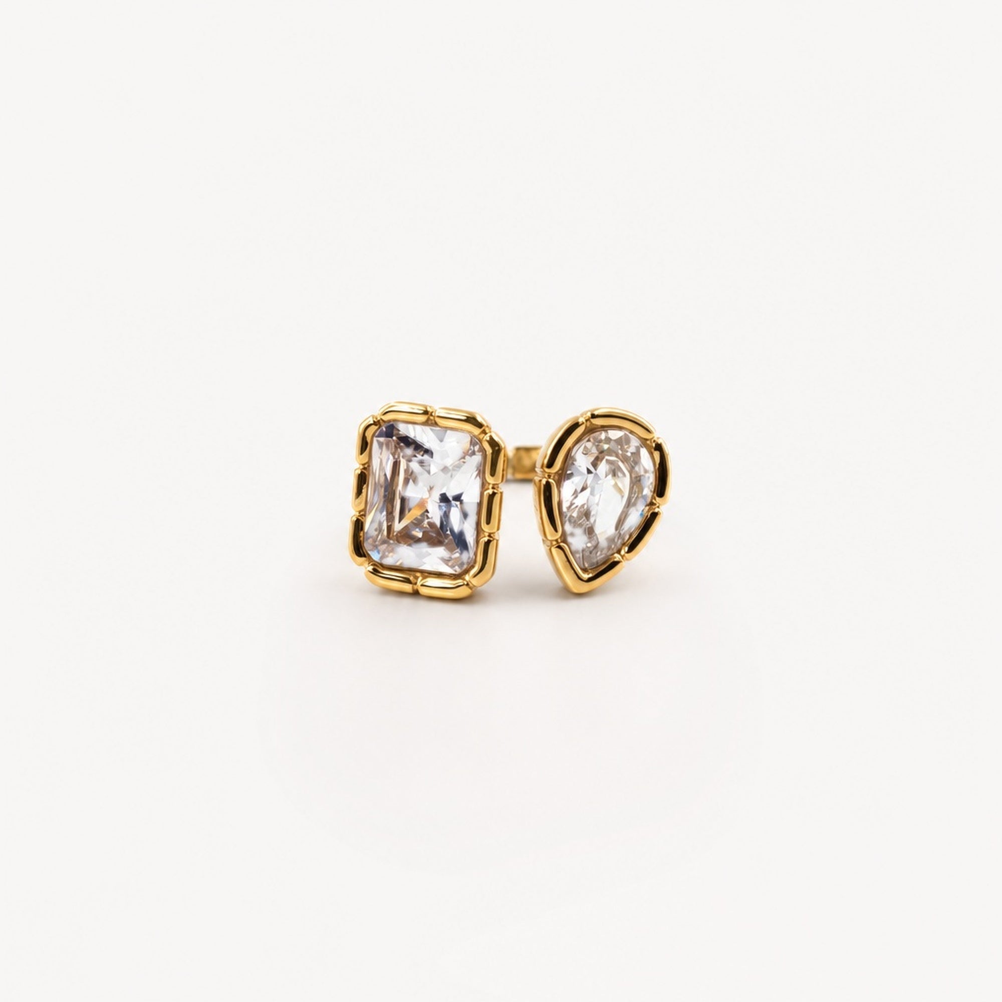 Two Stone Open Ring