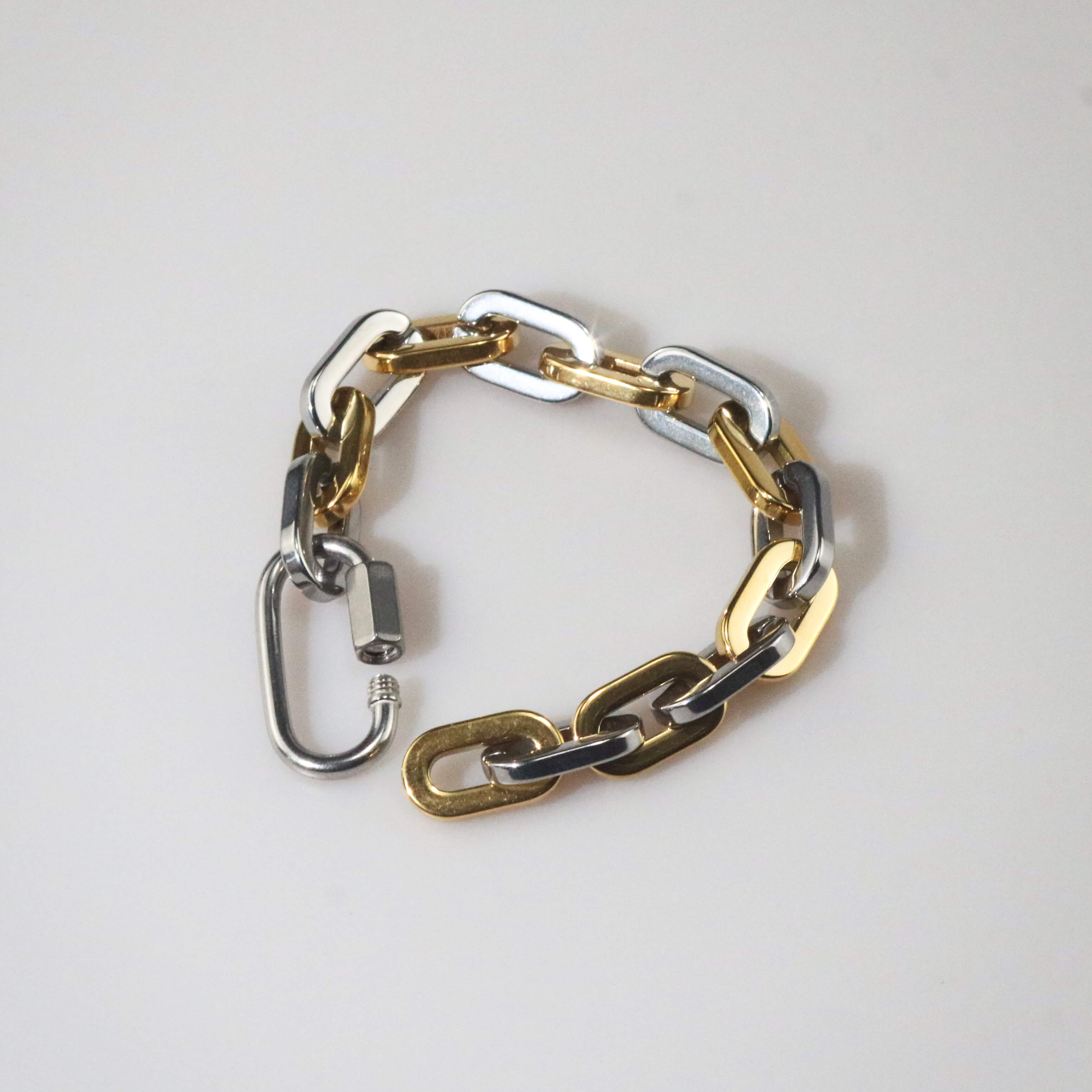 Meideya Jewelry Chunky Two Tone Bracelet