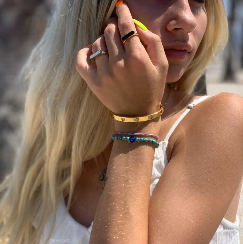 Ollie Solitaire Bangle Bracelet